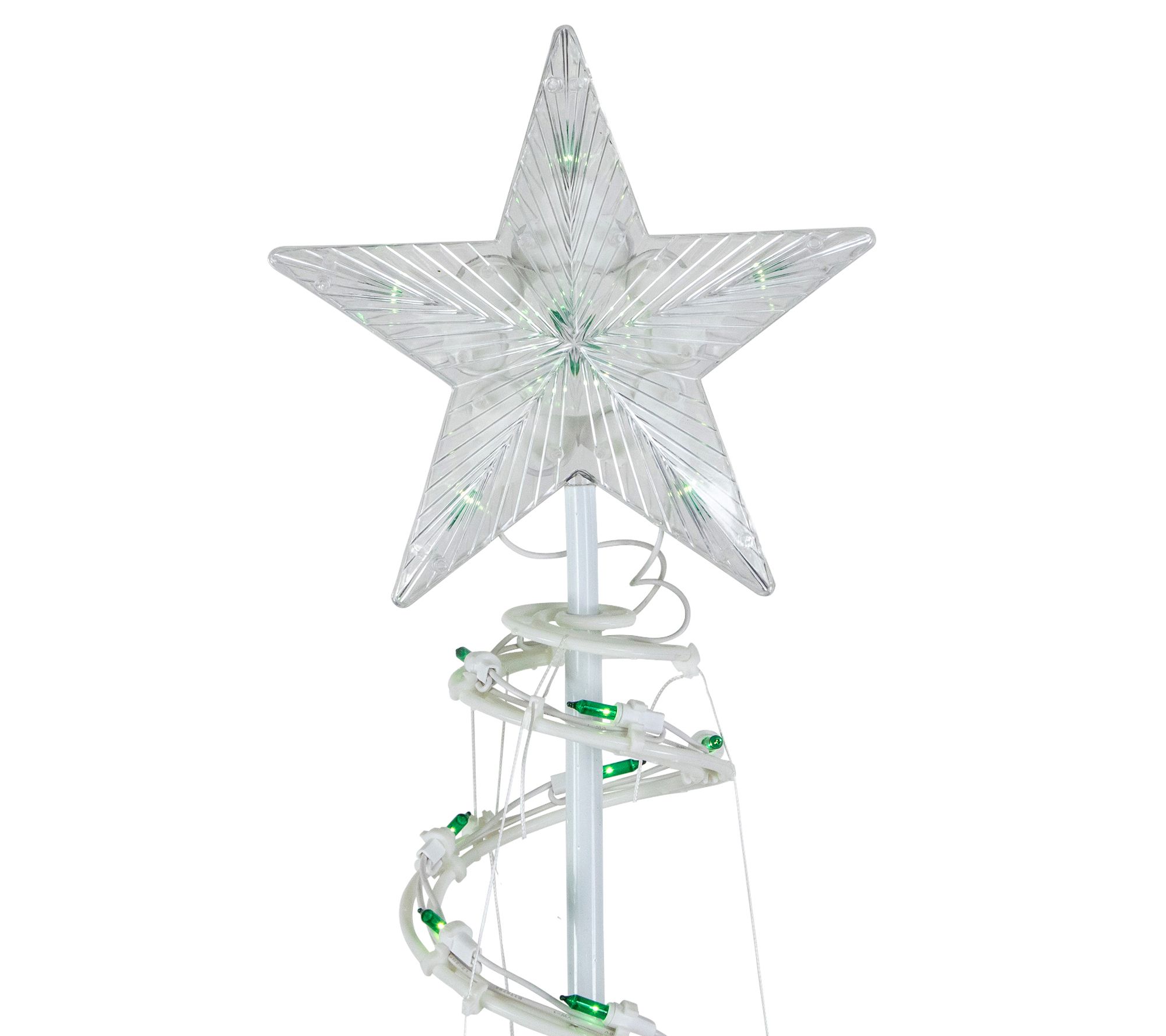 Northlight S/3 Green Lighted Spiral Christmas T rees- 3' 4' 6' - QVC.com