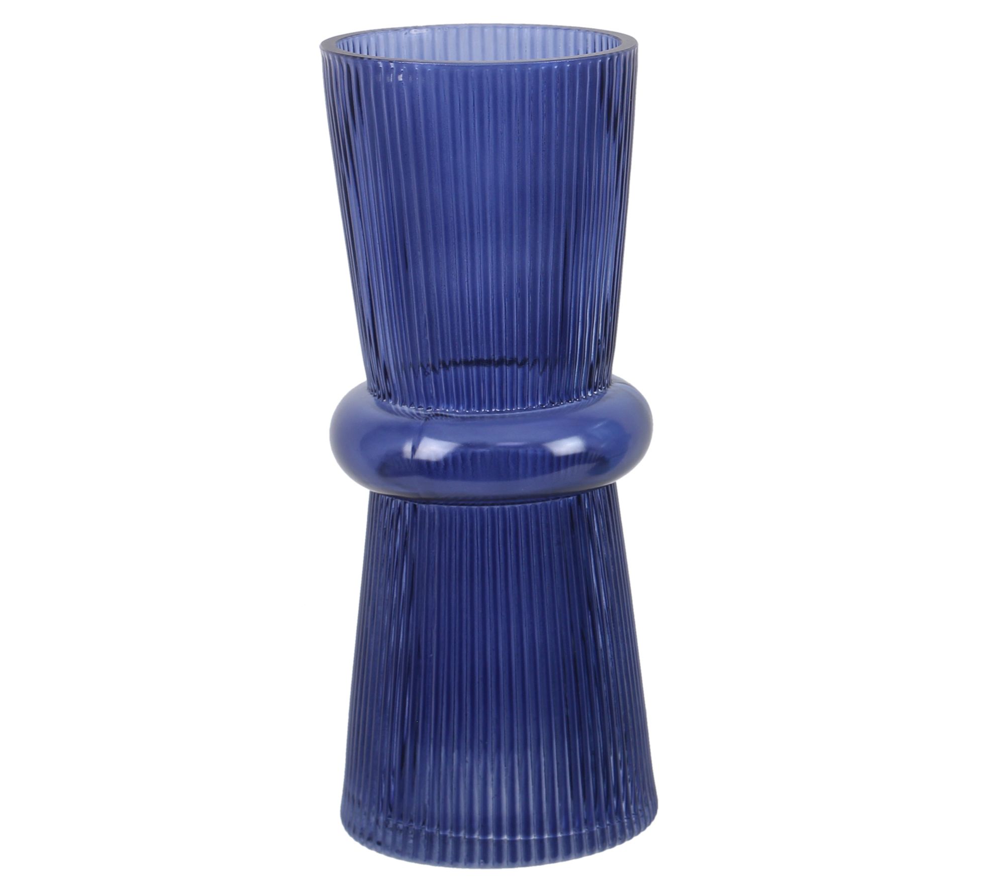 Young's Glass Tabletop Vase in Blue