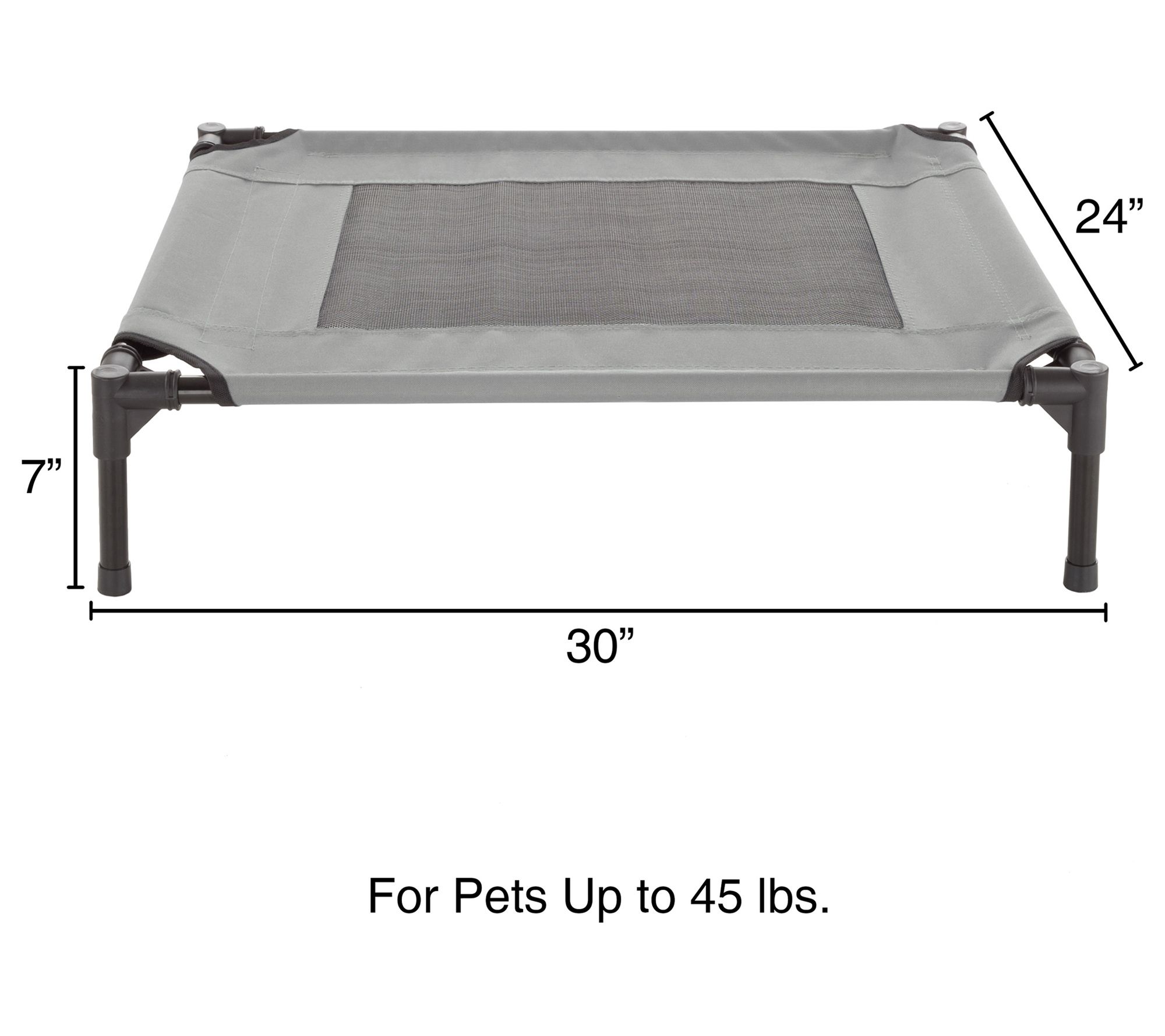 Elevated Dog Bed 30 x 24 Portable Pet Bed withonSlip Feet