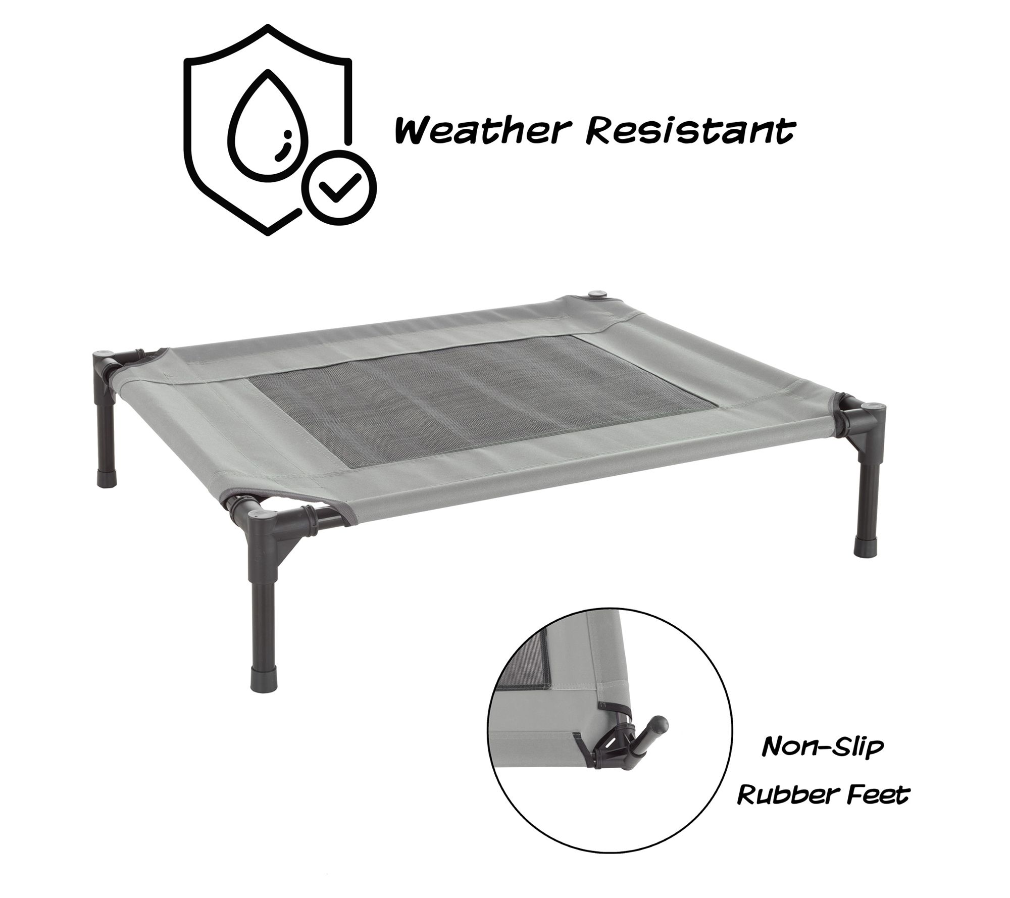 Elevated Dog Bed 30 x 24 Portable Pet Bed withonSlip Feet