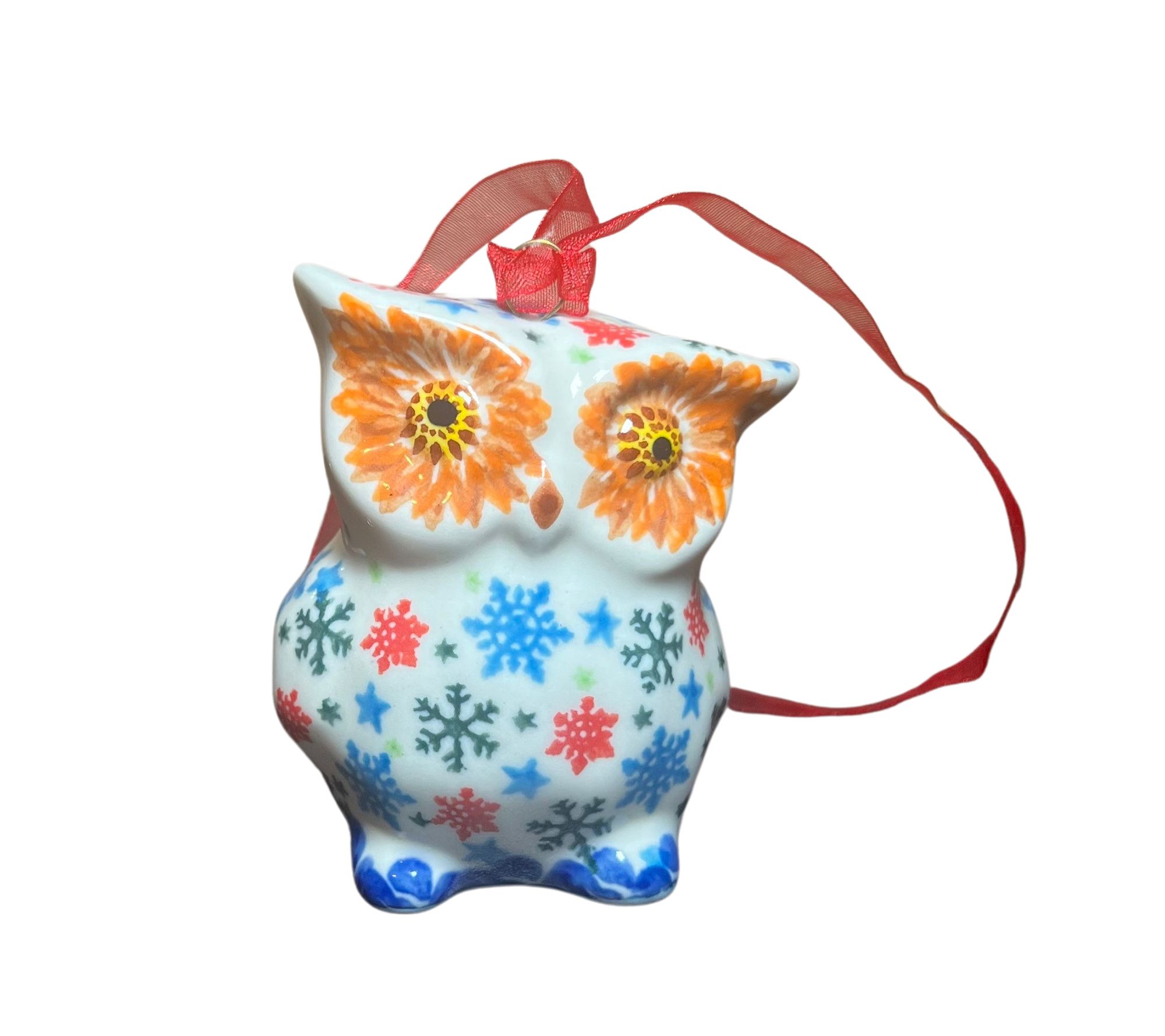 Lidia's Polish Pottery Owl Ornament