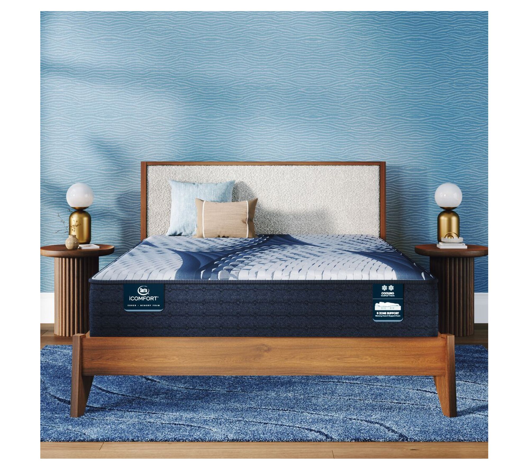 iComfort Aveda 12" Memory Foam Plush Mattress -Cal King