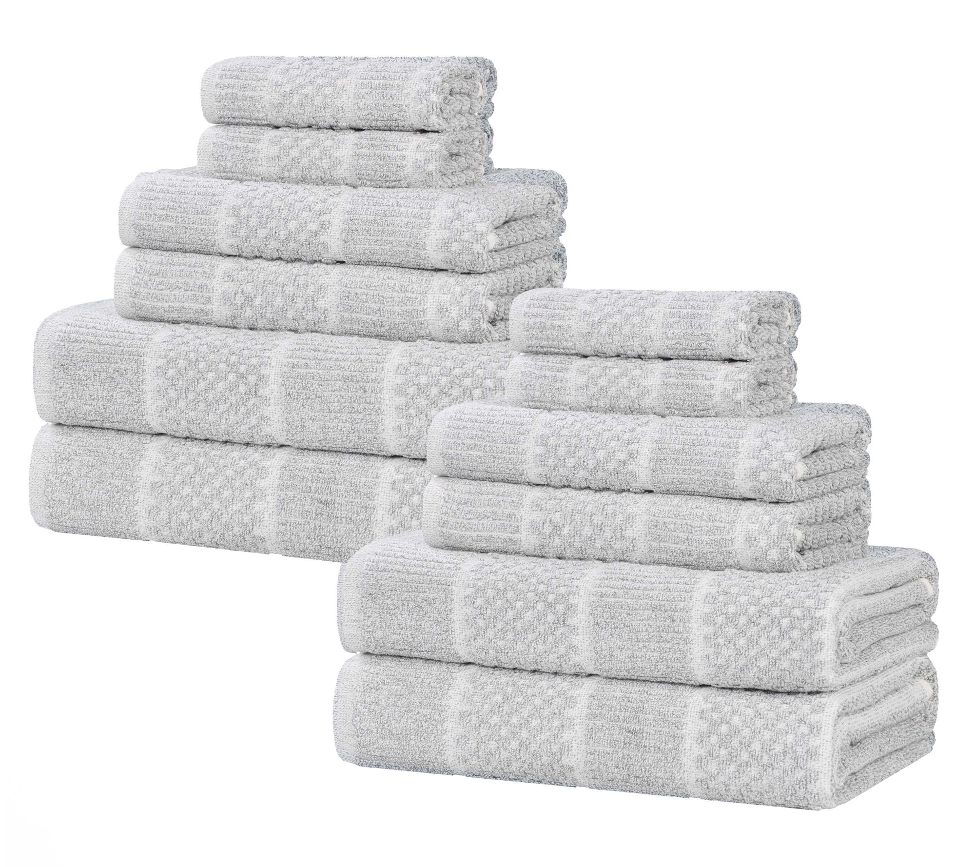 Superior Naples 12PC Cotton Blend Solid Towel Set