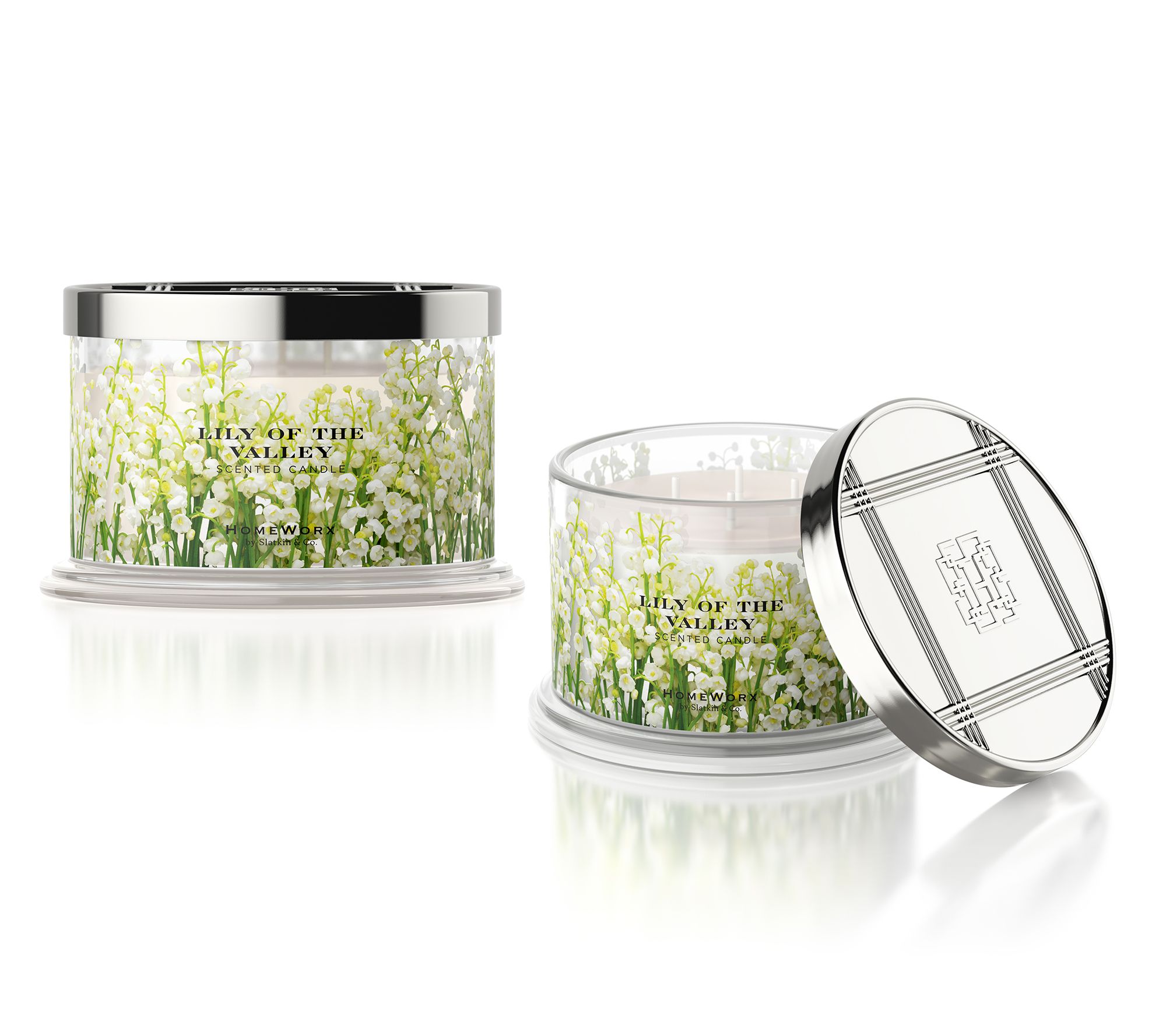 Homeworx by Slatkin + Co. S/2 18oz Lily of the Valley