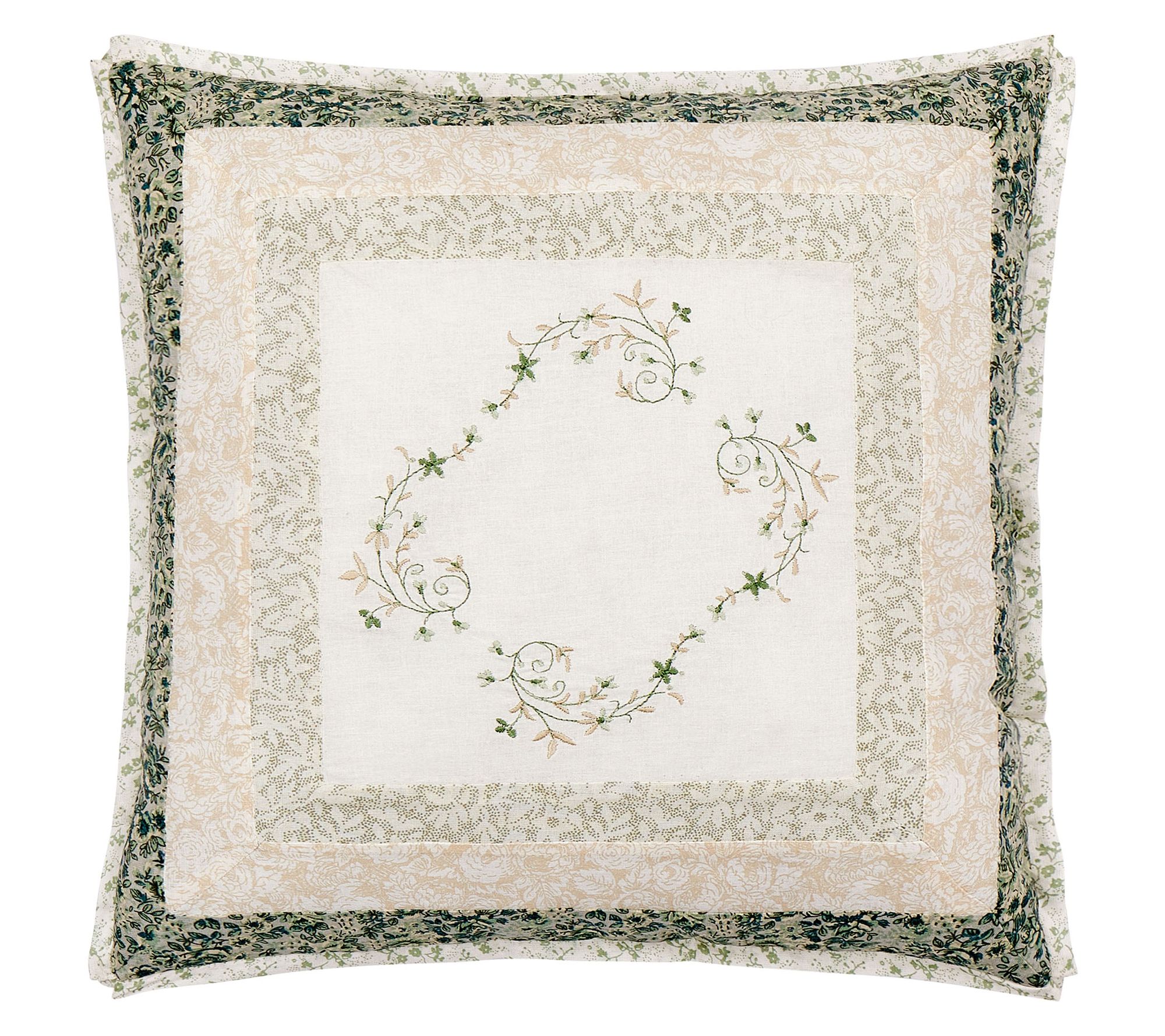 Modern Heirloom Harper Embroidered Square Pillow