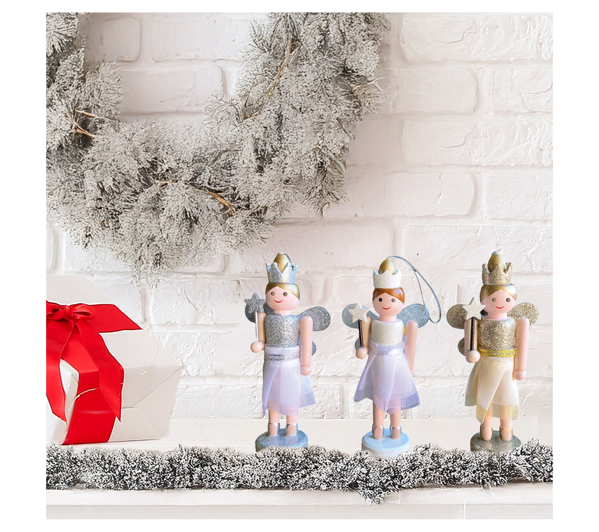 Santa's Workshop 5" Princess Nutcracker Ornaments, Set of 3