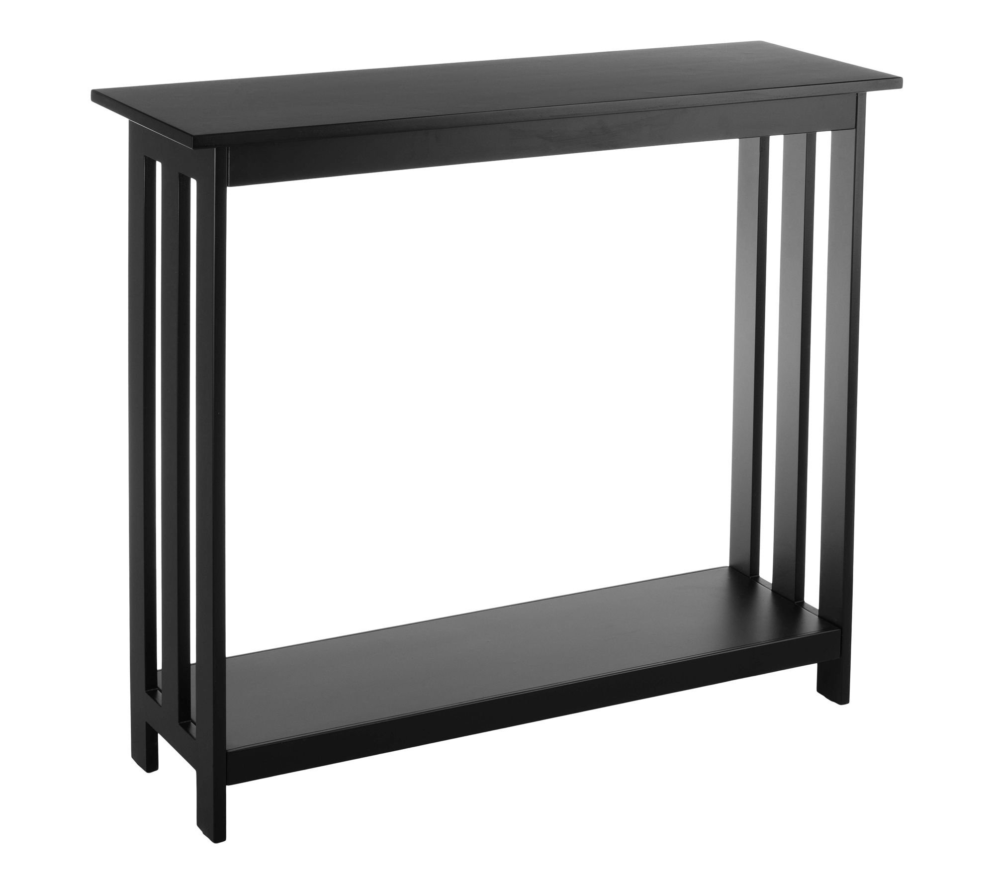Lavish Home Narrow Entryway Tables 2-Tier TableOpen Storage