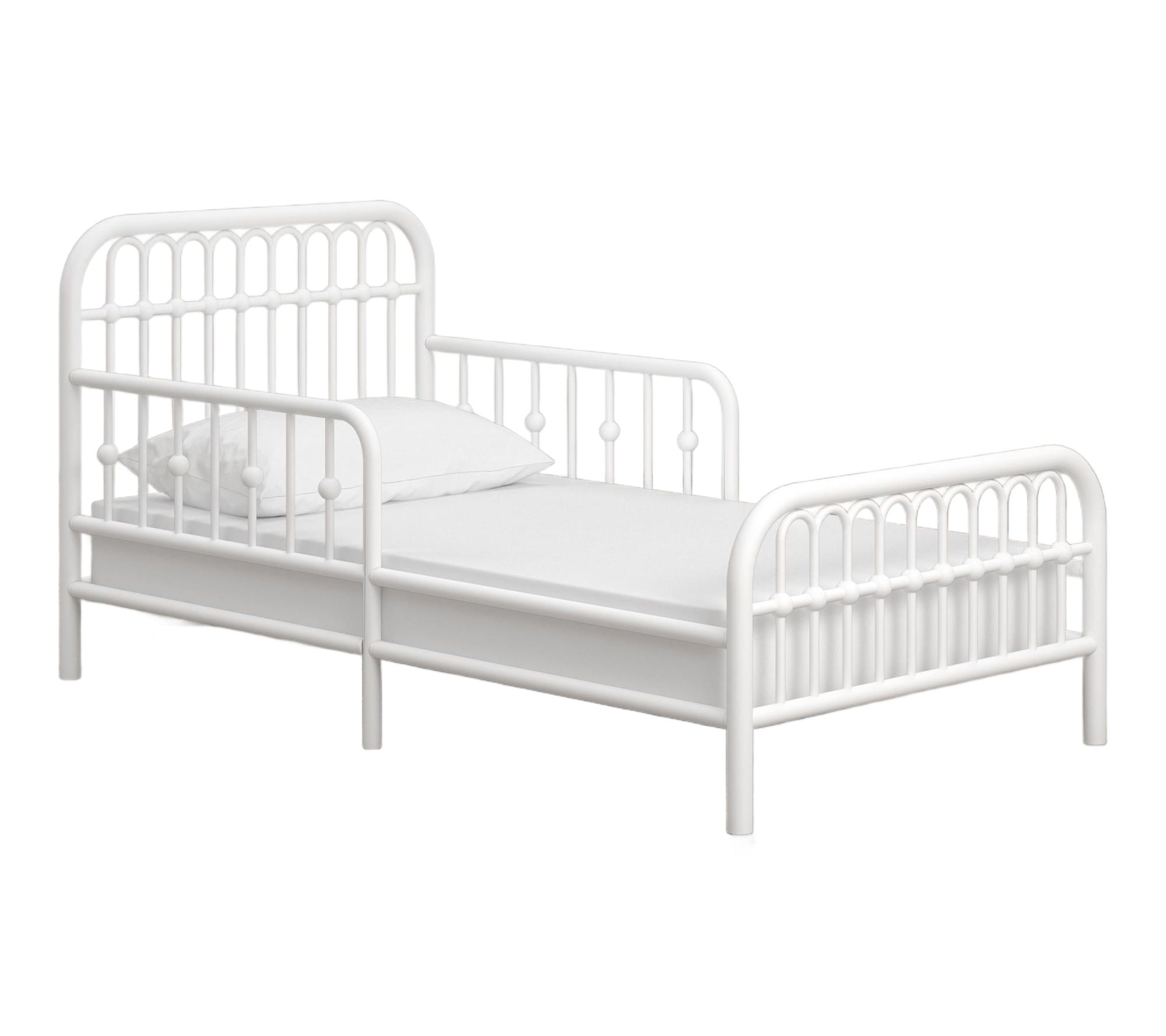 Little Seeds Monarch Hill Ivy Metal Toddler Bed- White