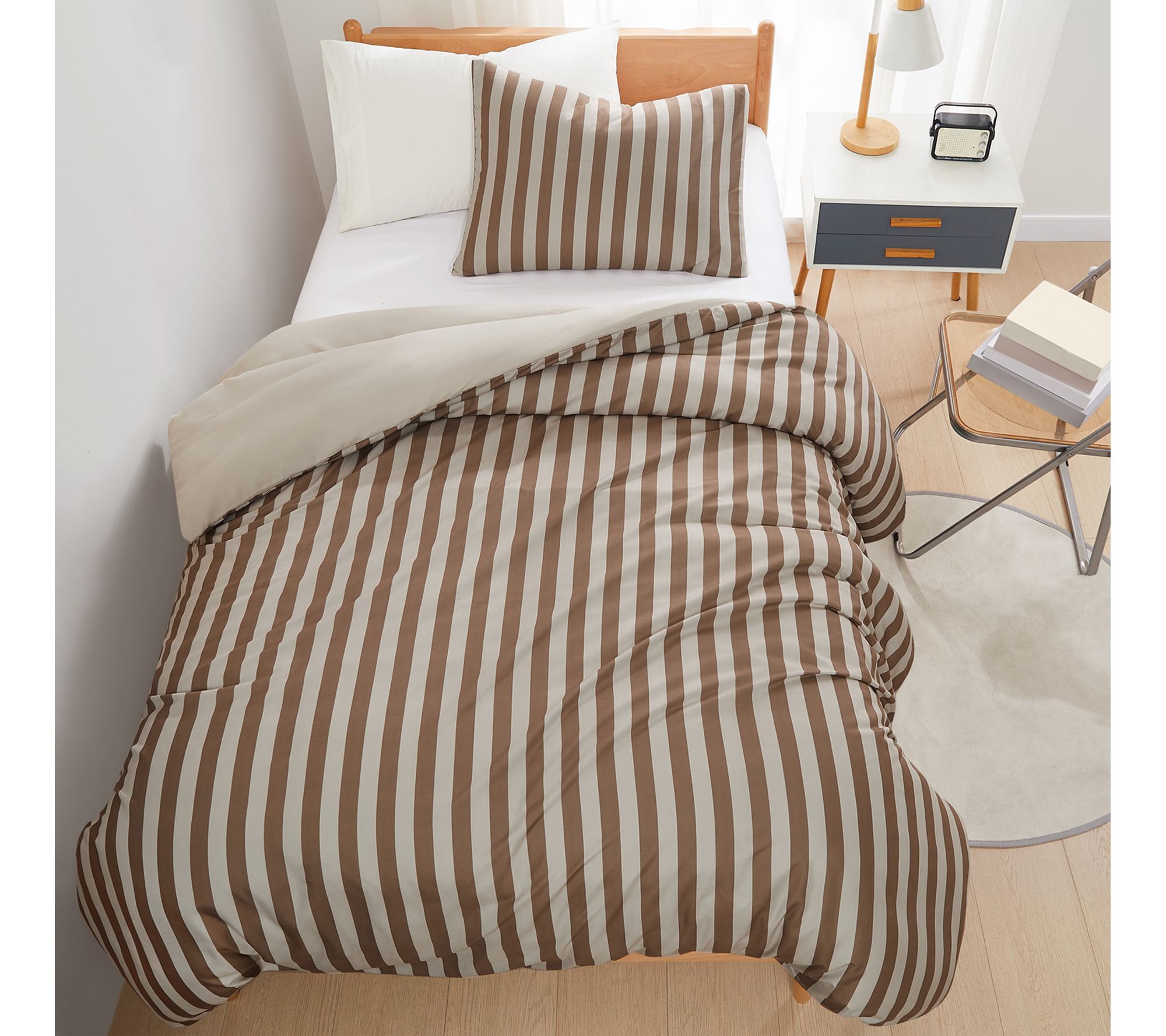 Truly Soft Weston Stripe 2-Piece Twin XL Comfor ter Set