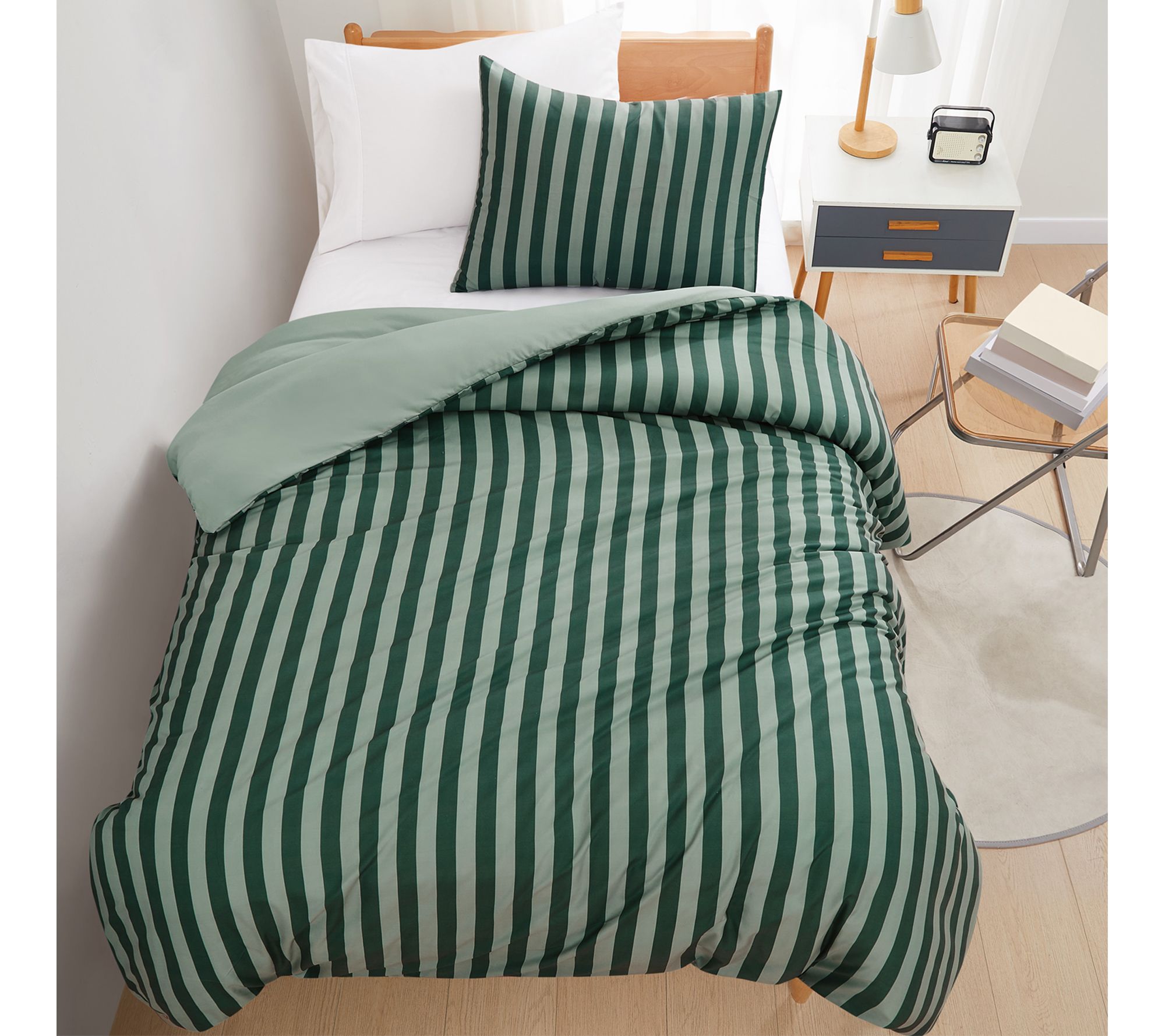 Truly Soft Weston Stripe 2-Piece Twin XL Comfor ter Set