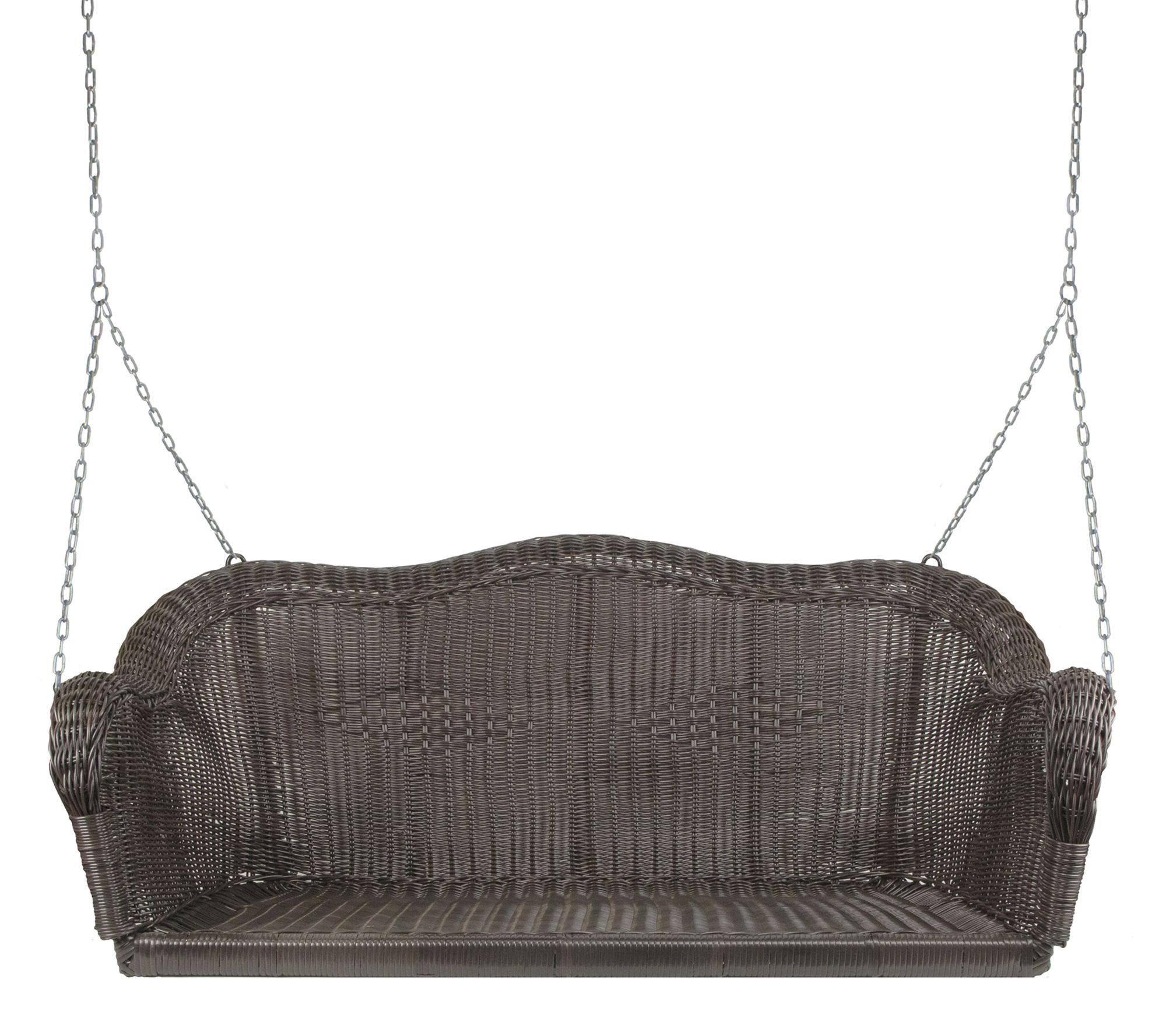 Northlight Hand Woven Resin Wicker Porch Swingith Chain