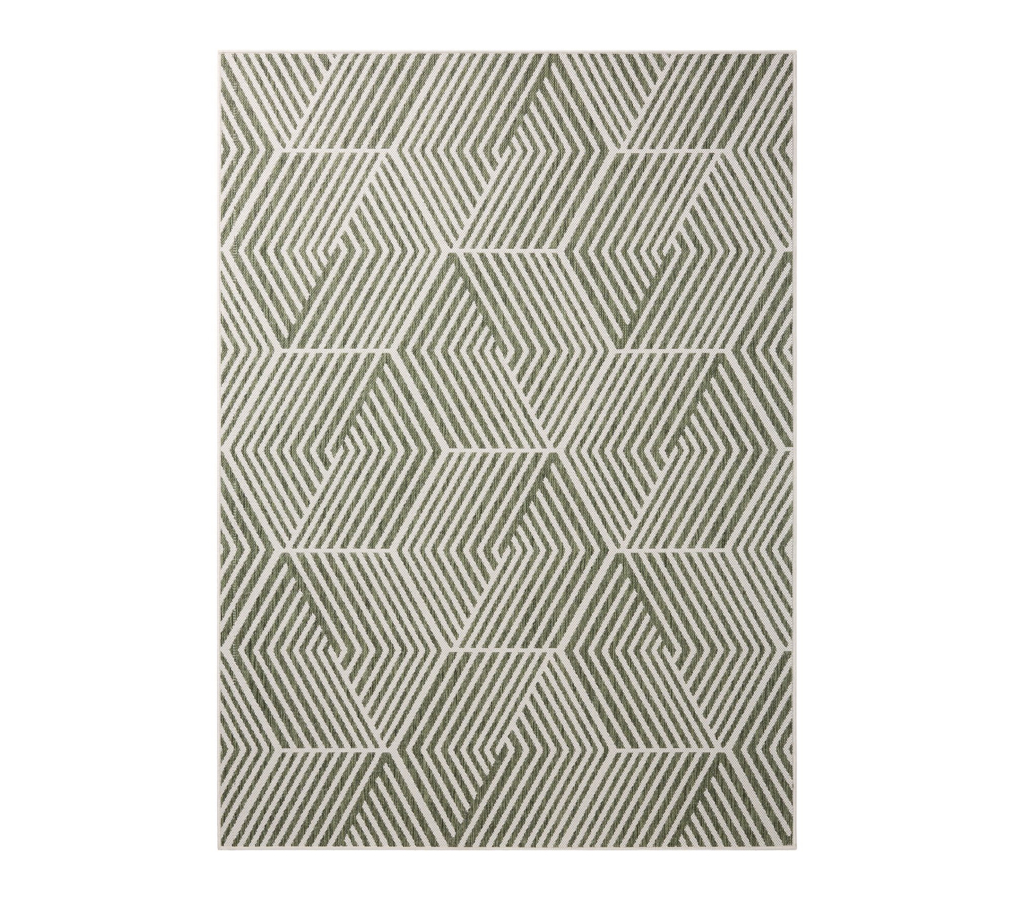 NMNY Patio Country Ombre Geo 6x9 Indoor/OutdoorRug