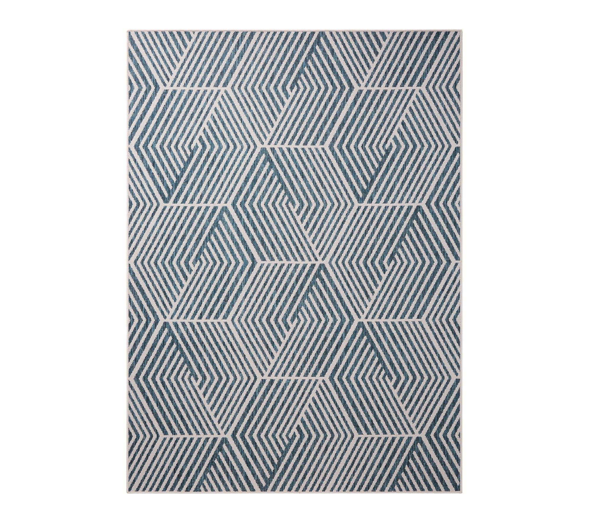 NMNY Patio Country Ombre Geo 6x9 Indoor/OutdoorRug