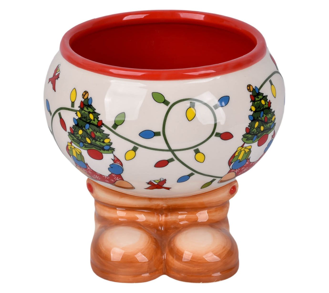 "As Is" Temp-tations Seasonal 2-Qt Footed Bowl