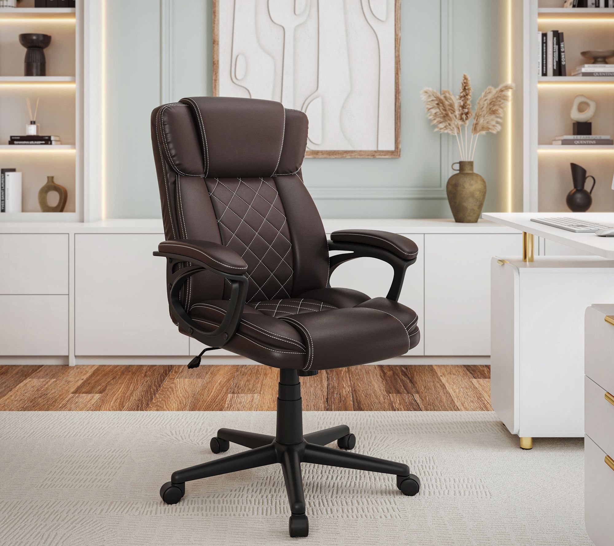 Techni Mobili Ergonomic Office Chair High BackFaux Leather