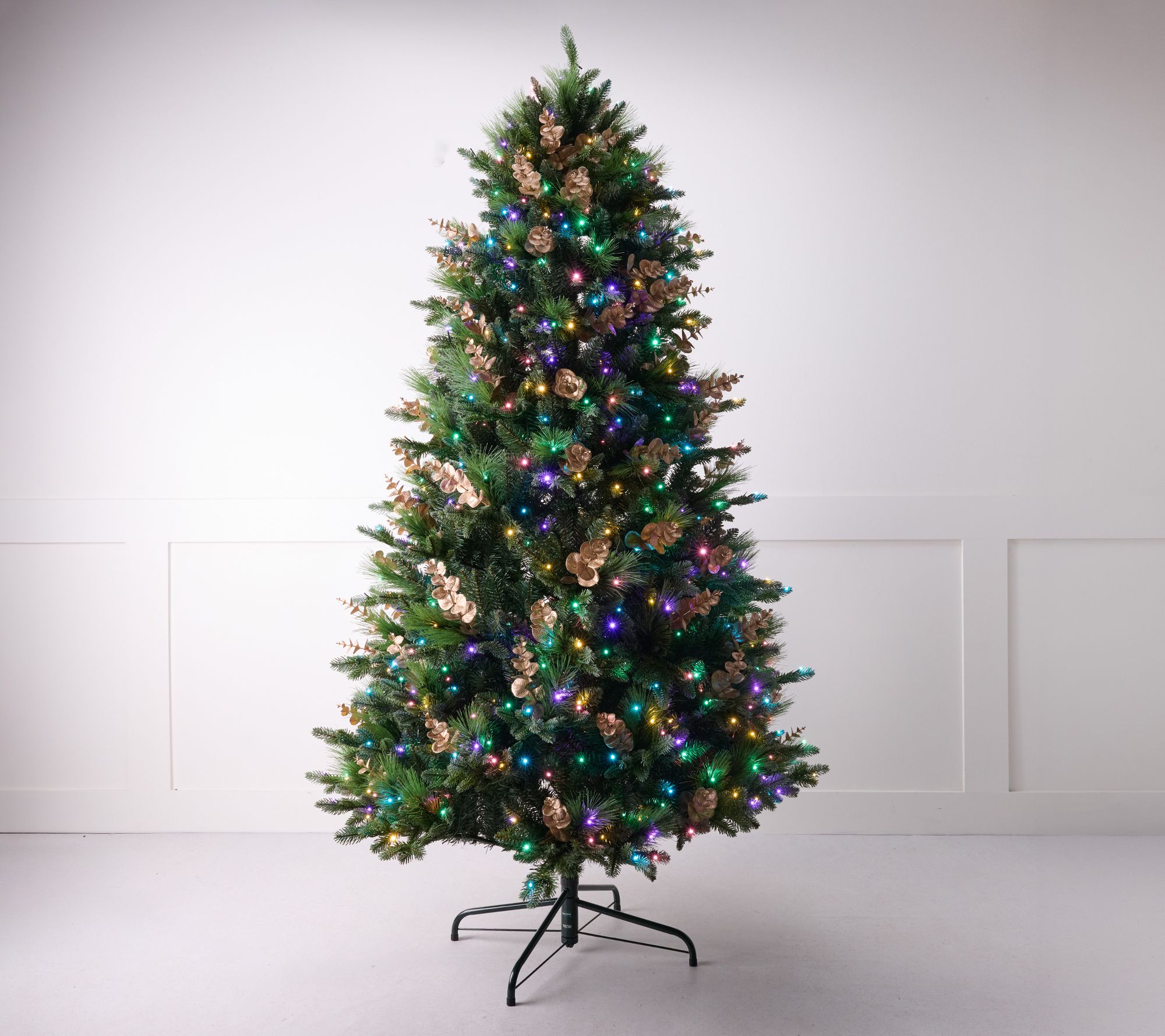 7' Mixed Tip Tree with Color Flip LEDs by Mally Roncal