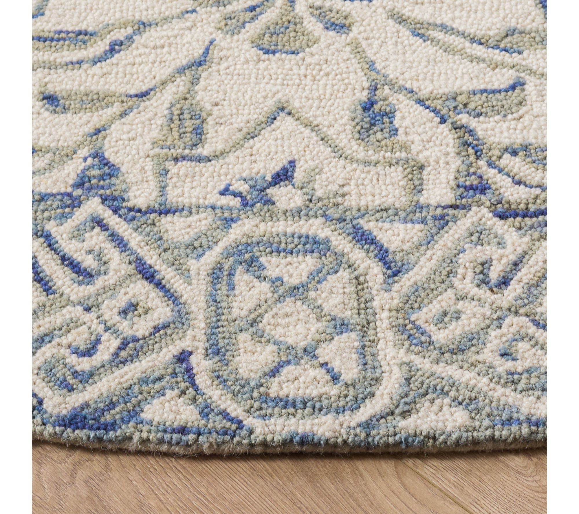 Dip Dye Fleur 8' x 8' Round Wool Rug by Valerie - QVC.com