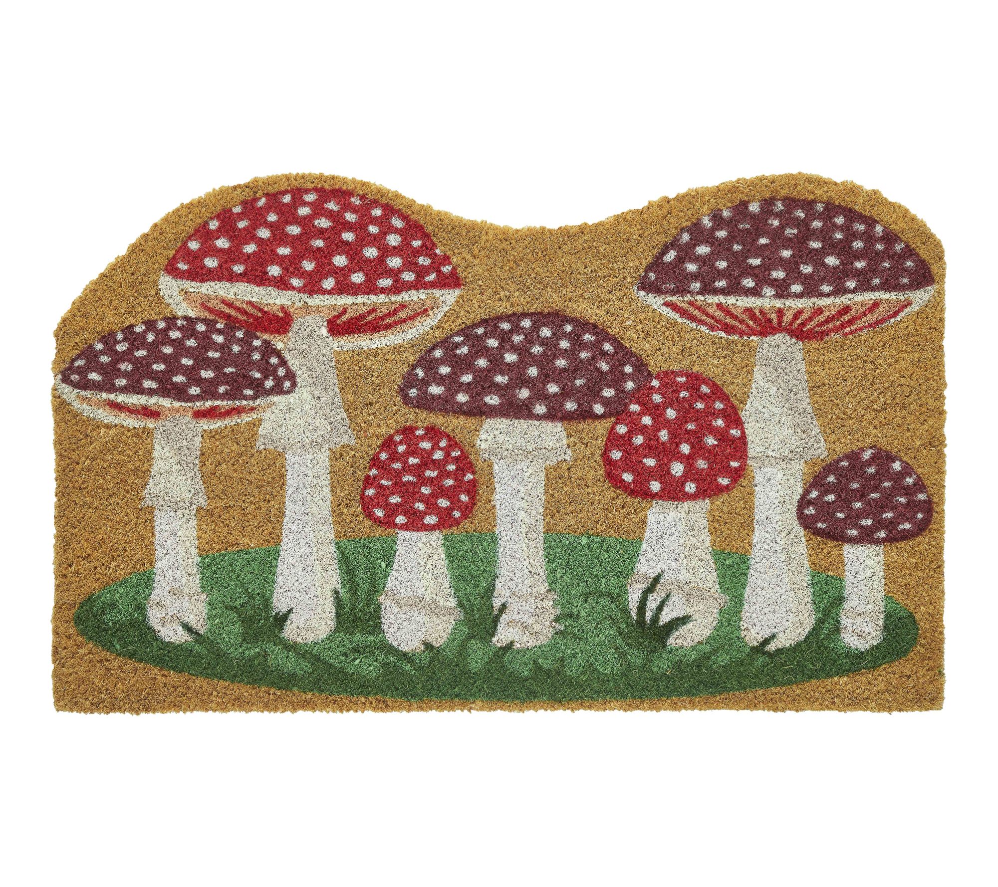 VCNY Home Mushroom Coir Doormat, 18" x 30"