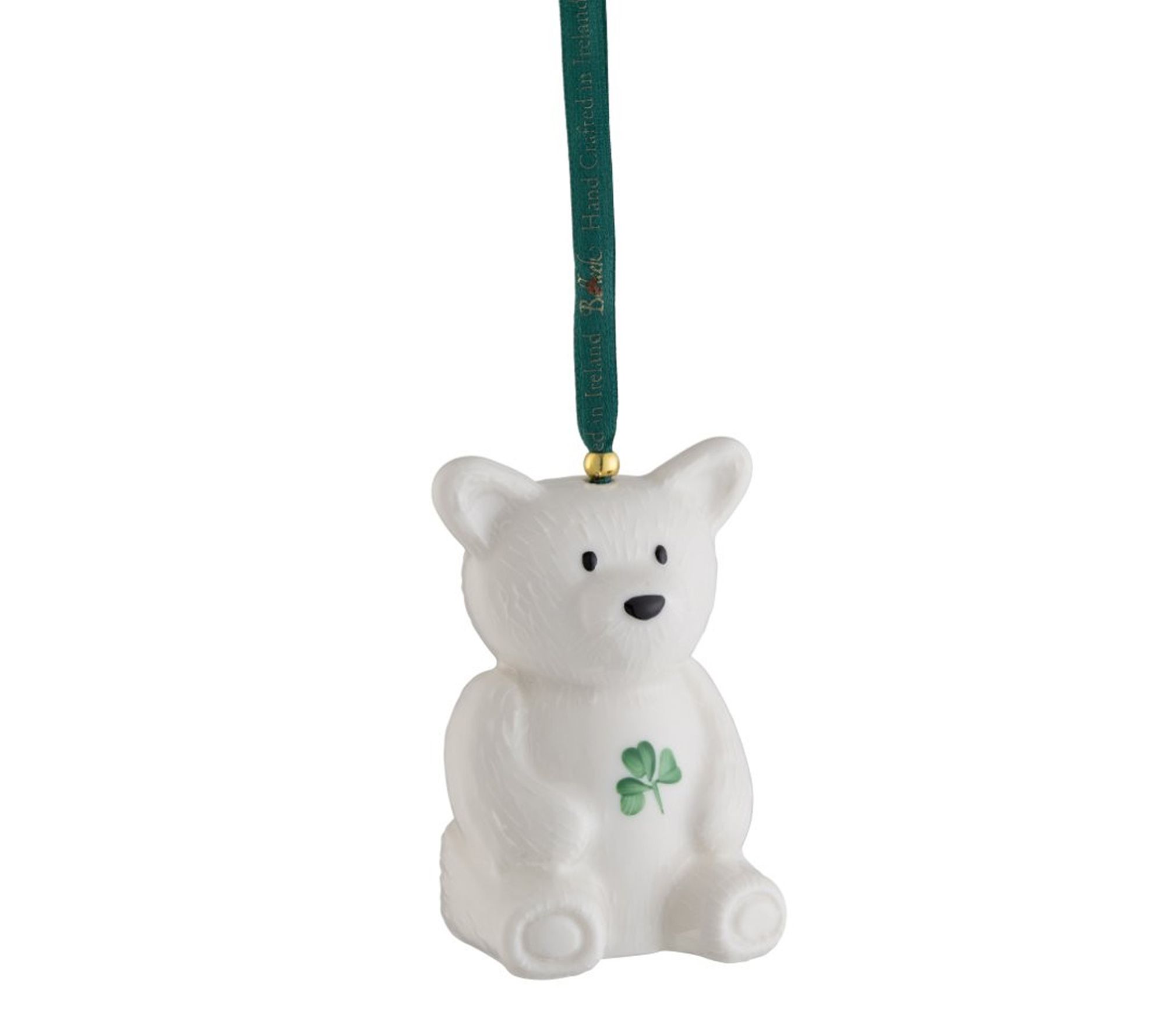 Belleek Pottery Teddy Bear Ornament
