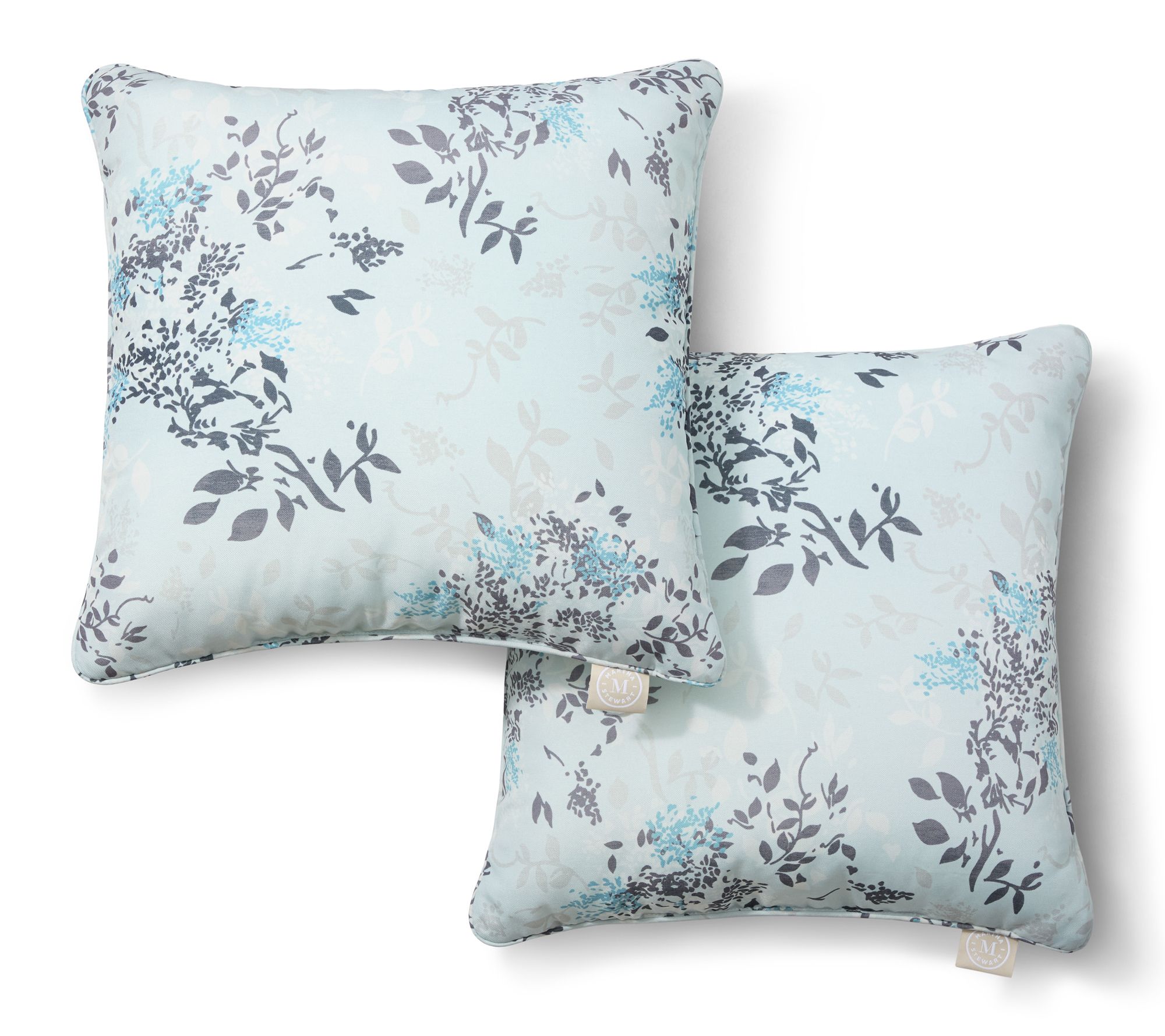 Martha Stewart Charming Foliage 18"x18" OutdoorPillow 2-Pack