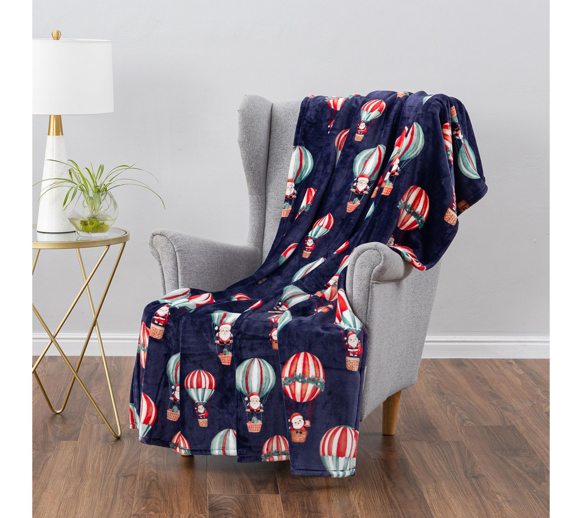 "As Is" Berkshire 60x70 Whimsical Holiday Throw