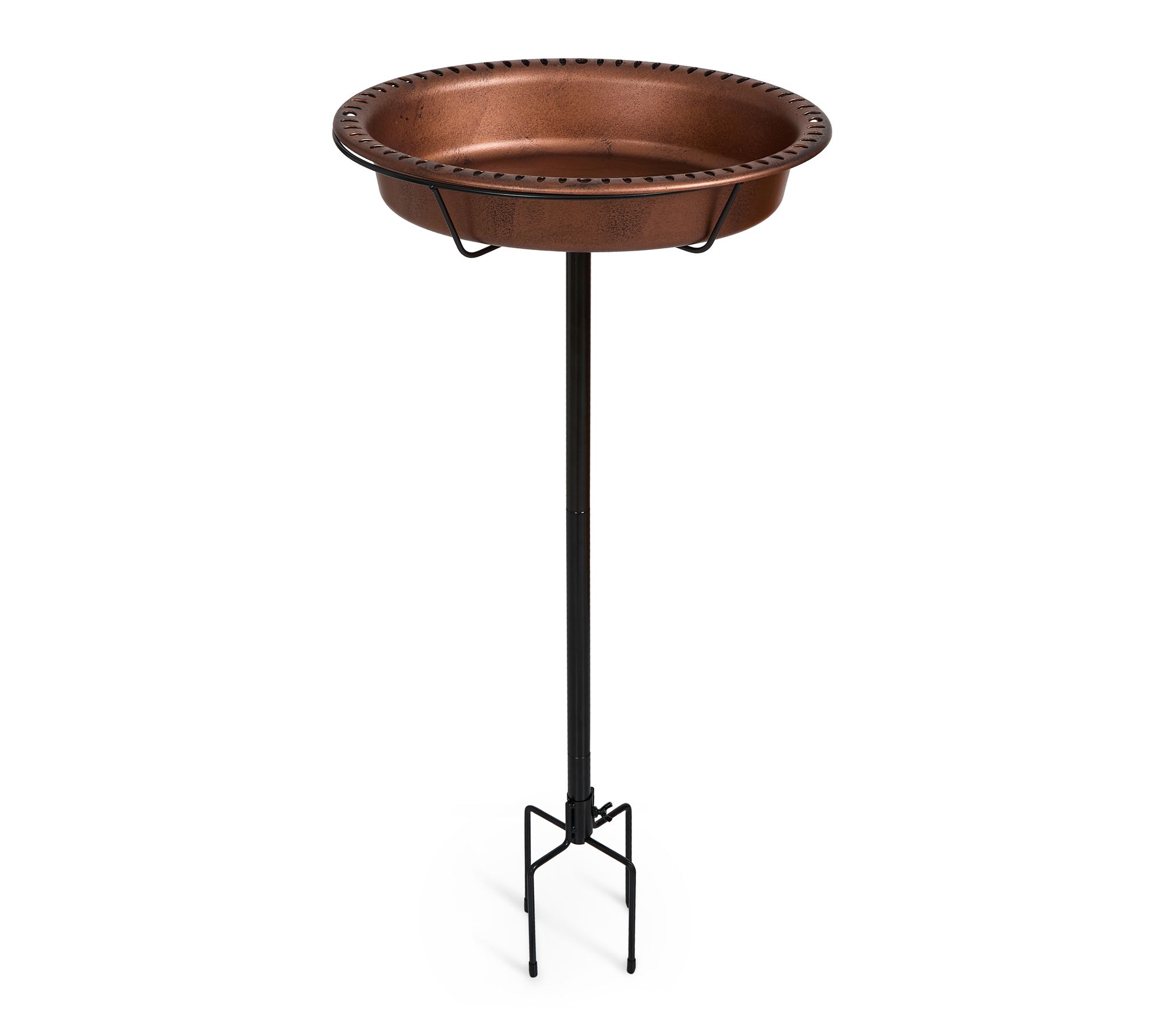 Backyard Expressions Oval Copper Finish Resin Bird Bath
