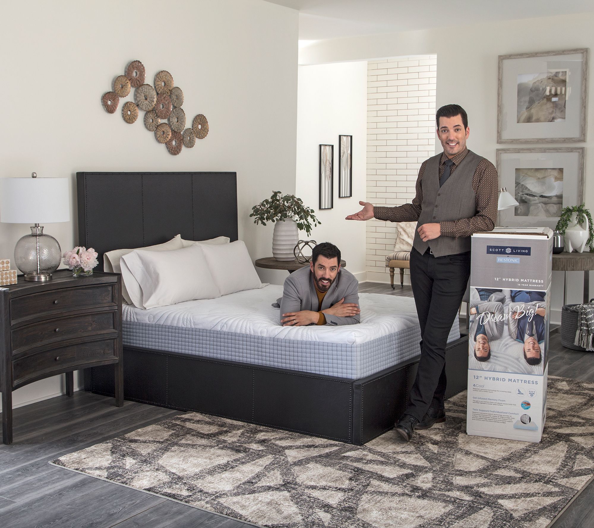 (QVC) Scott Living 12" Hybrid Quilted Elite Mattress by Restonic