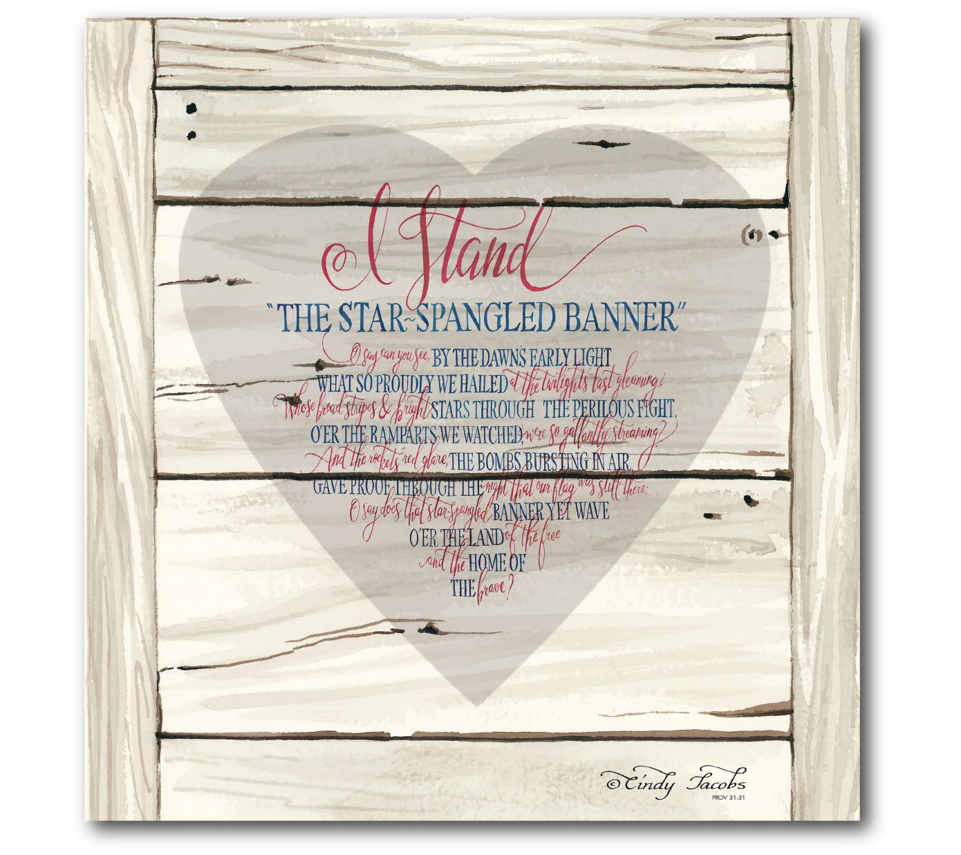 Courtside Market Star-Spangled Banner 16" x 16"Canvas