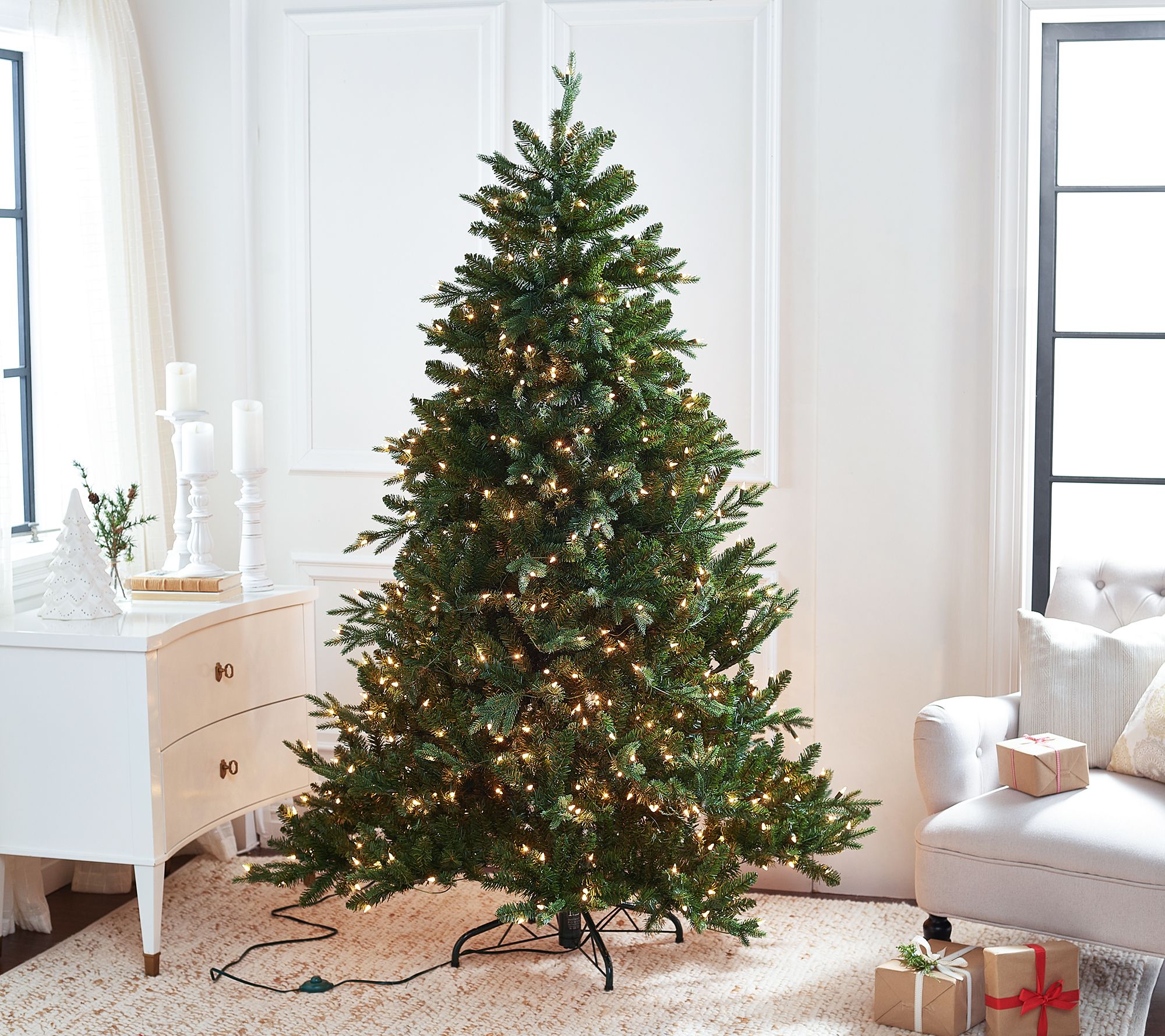 Bethlehem Lights 6.5' Pre-Lit Mixed Tip Full Tree - QVC.com