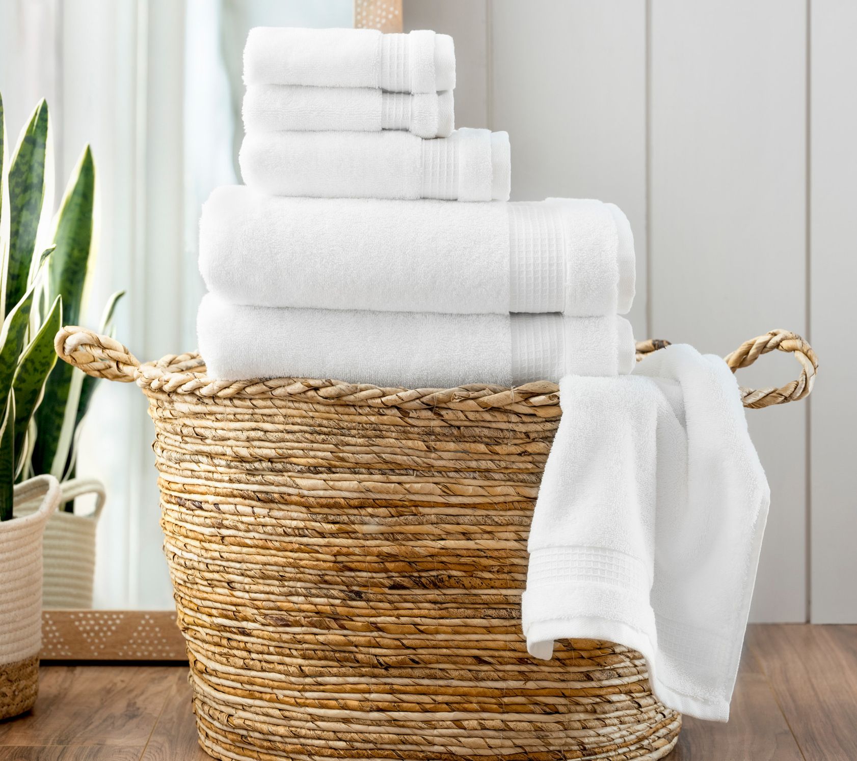  MARTHA STEWART 100% Cotton Bath Towels Set Of 6 Piece, 2 Bath  Towels, 2 Hand Towels, 2 Washcloths, Quick Dry Towels, Soft & Absorbent,  Bathroom Essentials, Blue : Home & Kitchen