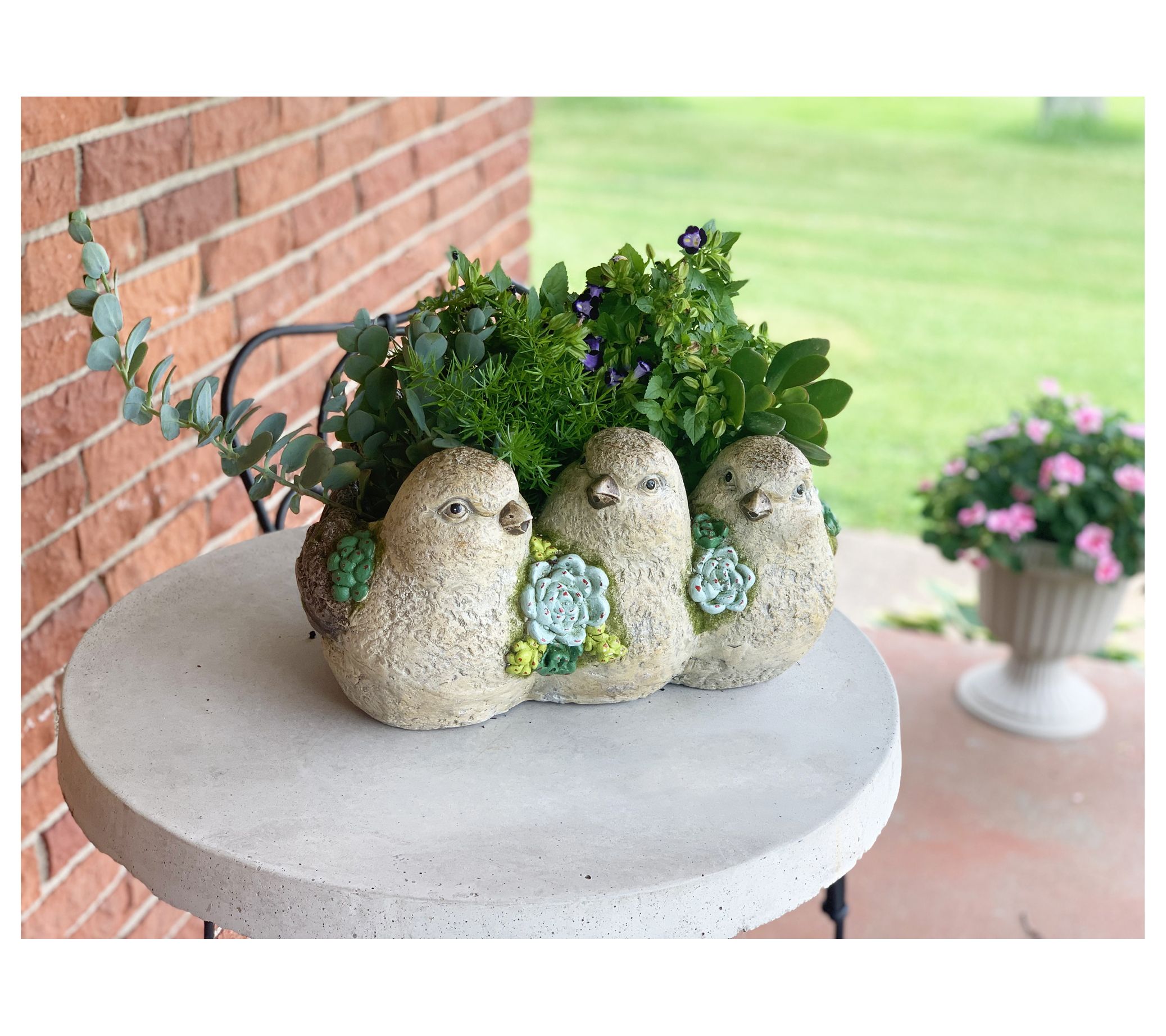 RCS Gifts Planter Frog Moss Accents 