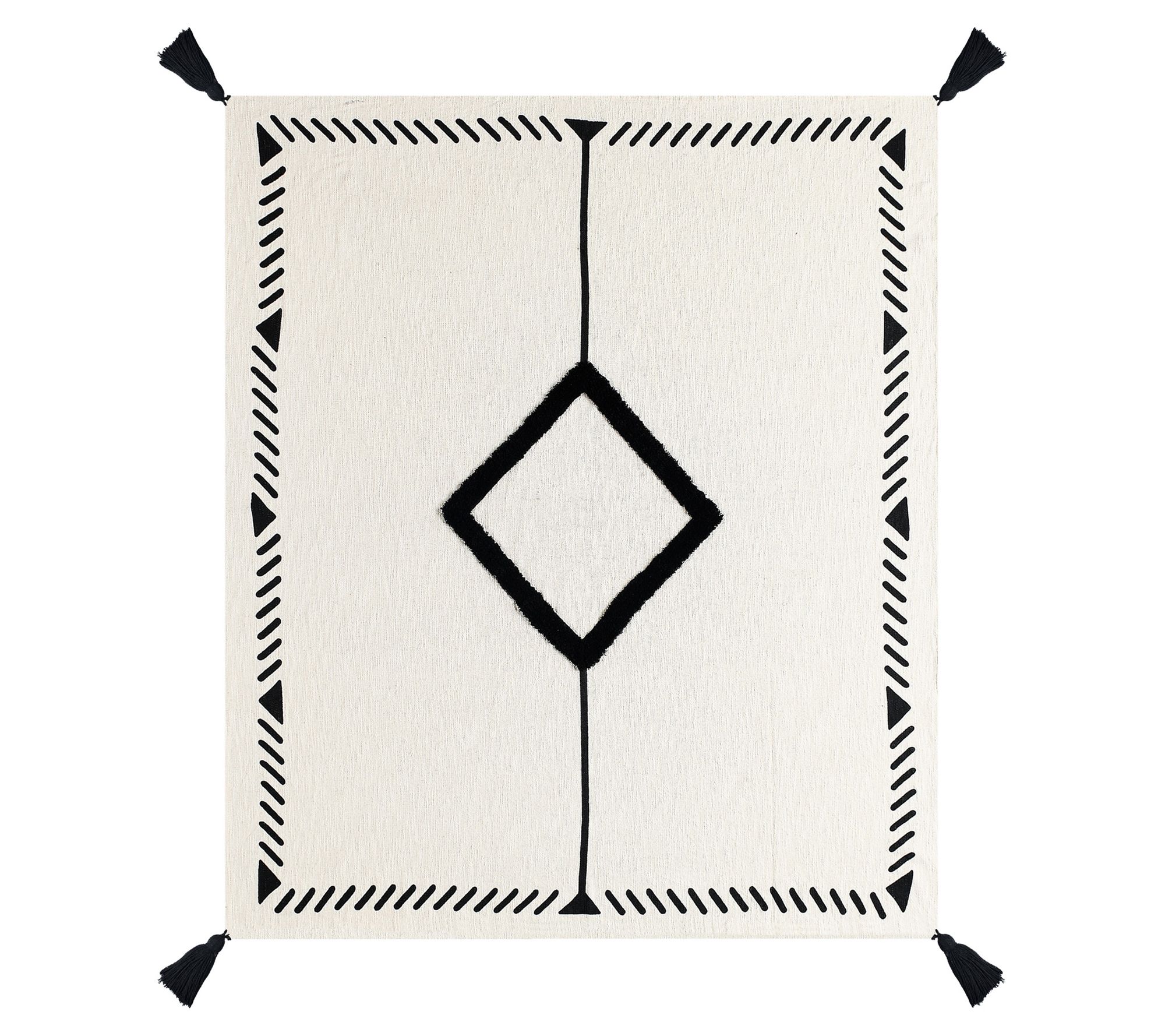 Ox Bay Trading Diamond Tufted Throw Blanket