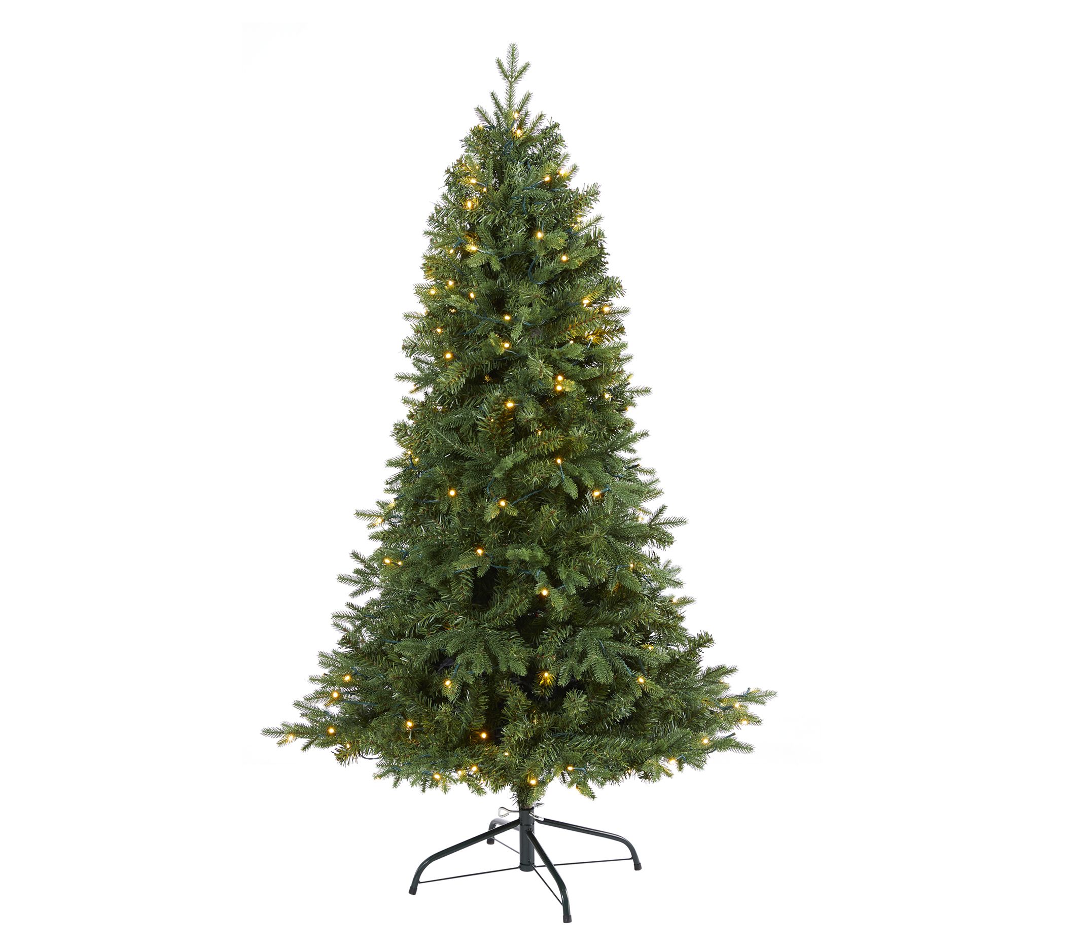 Nearly Natural 5' Vermont Fir Christmas Tree w/ 50 Clear LED