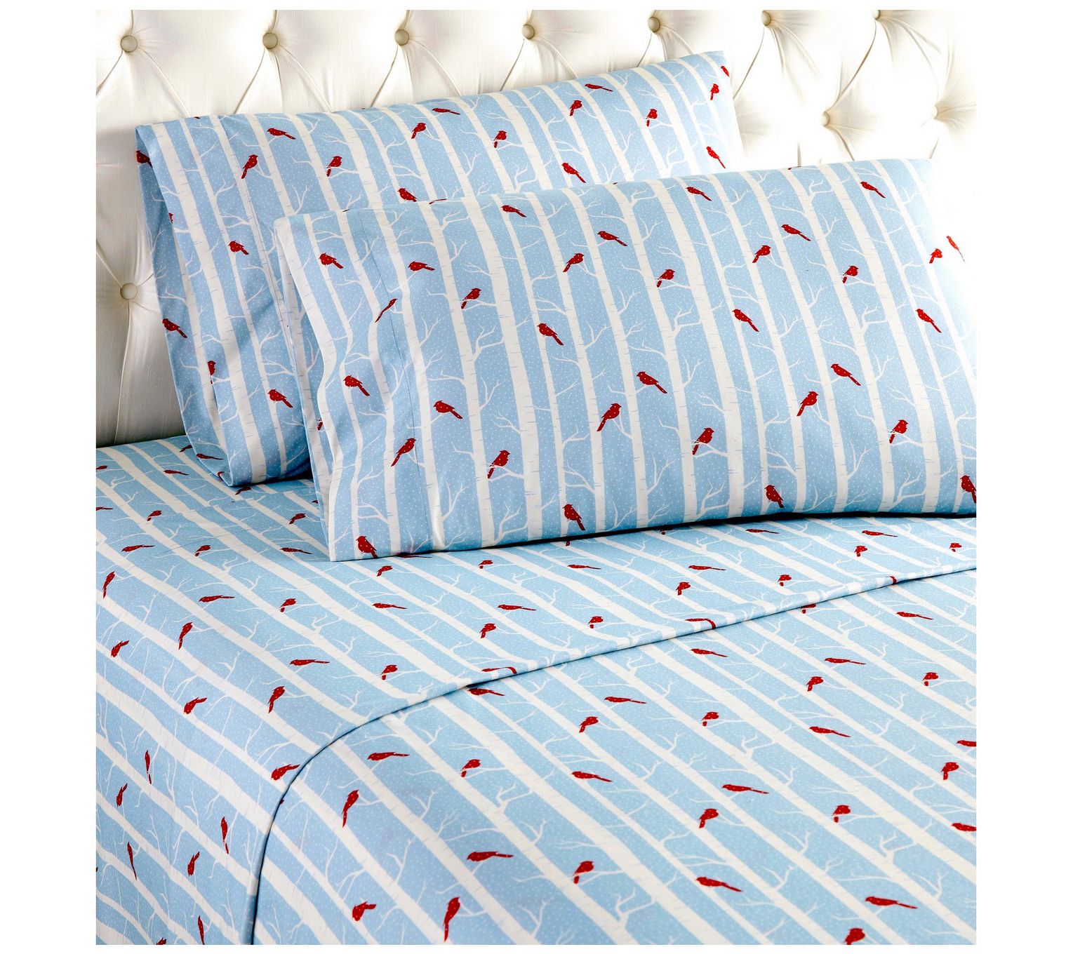 Shavel Micro Flannel Printed California King Sheet Set