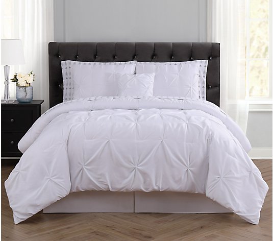 Arrow Pleated King Bed In A Bag Qvc, Qvc King Bed