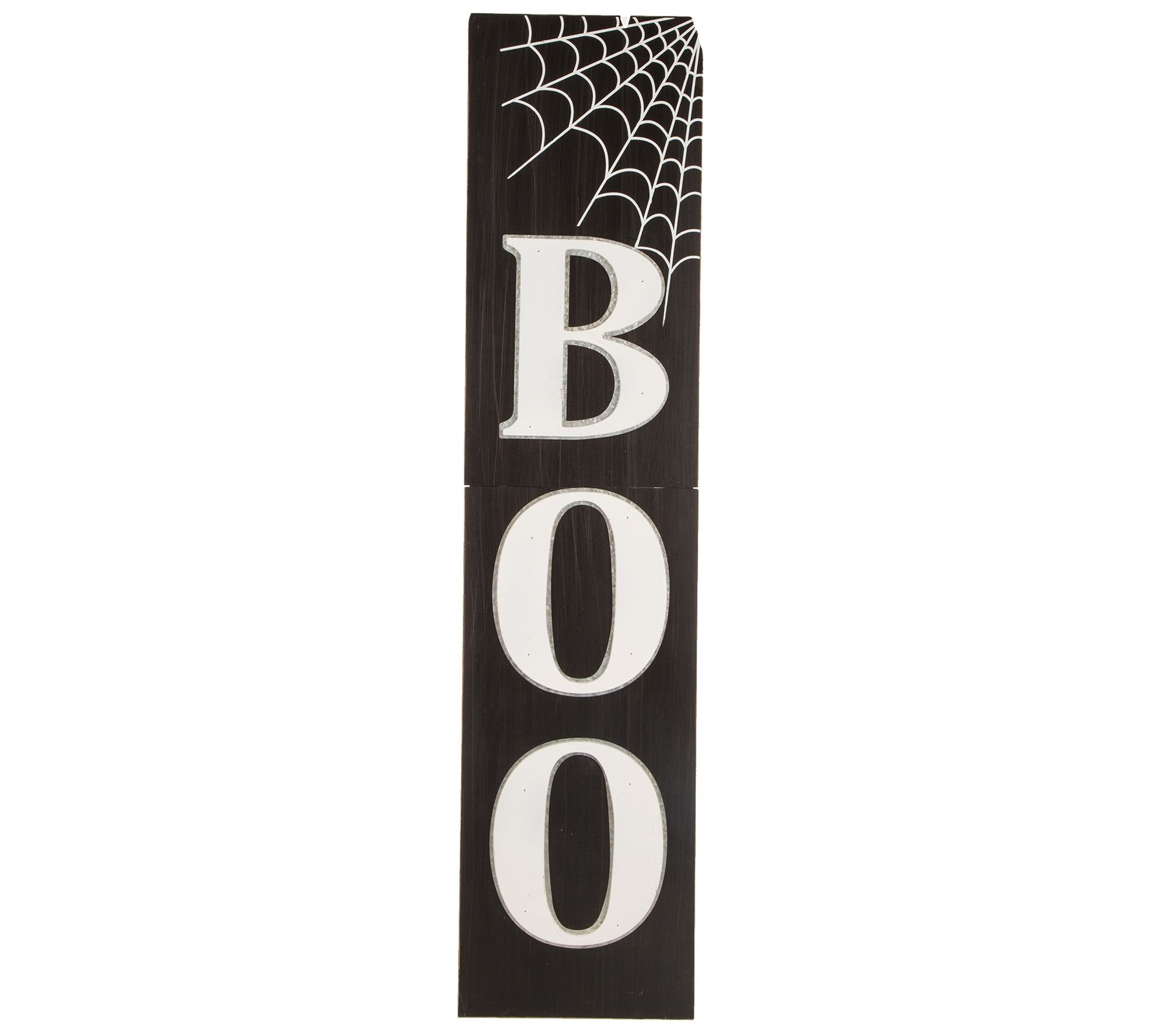 Glitzhome Halloween Indoor Outdoor BOO Porch Sign - QVC.com