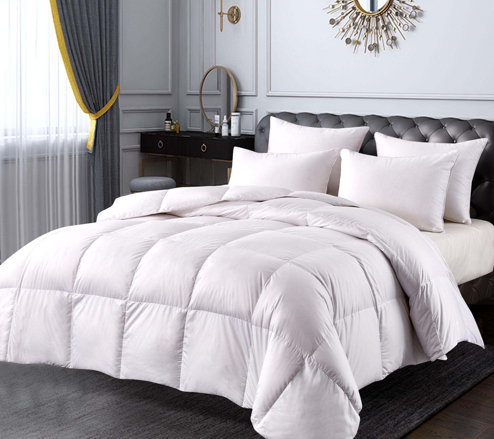 Elle AllSeason White Down Fiber Comforter King