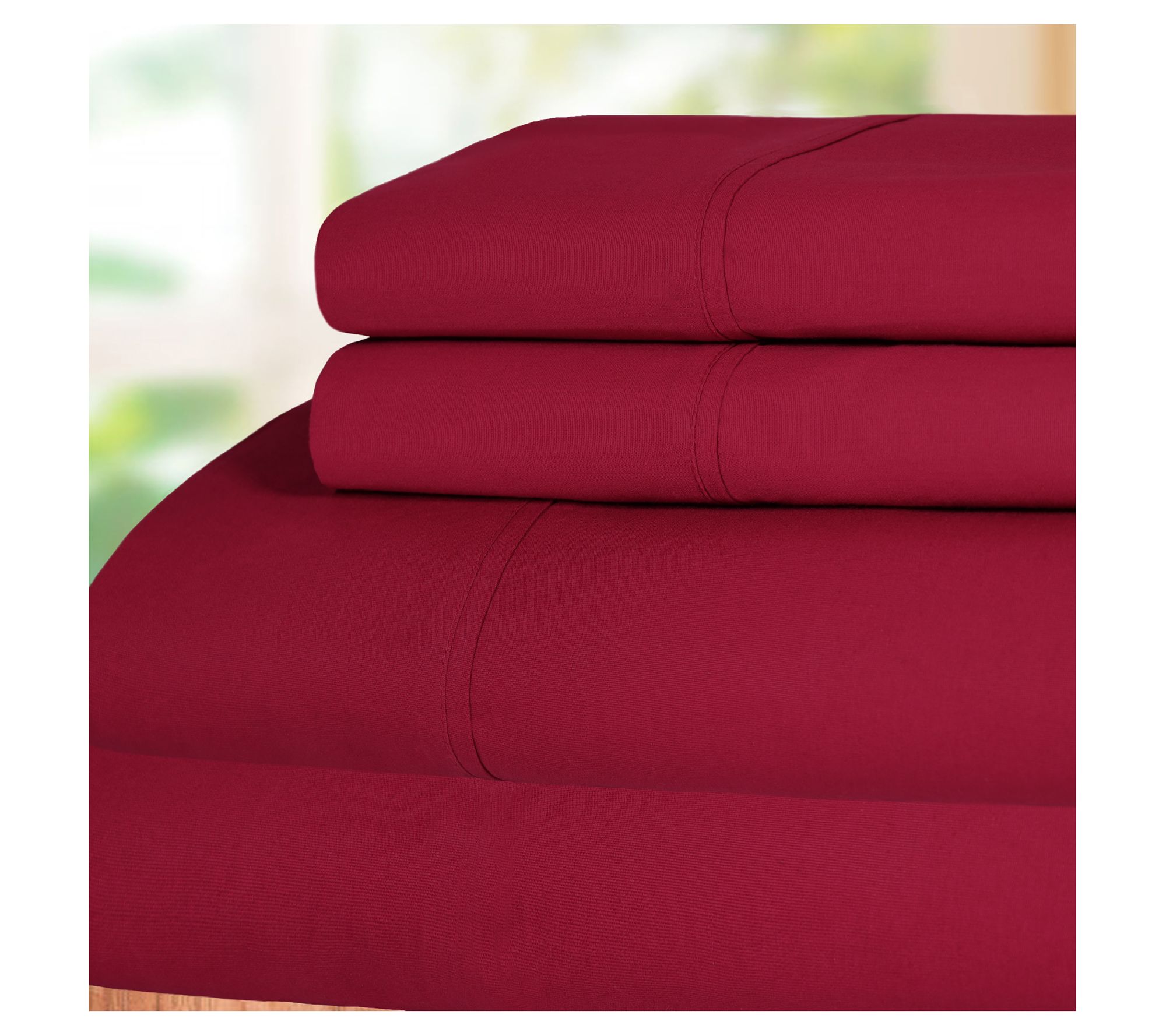 Superior Solid Cotton Percale Deep Pocket Sheet Set Queen - QVC.com