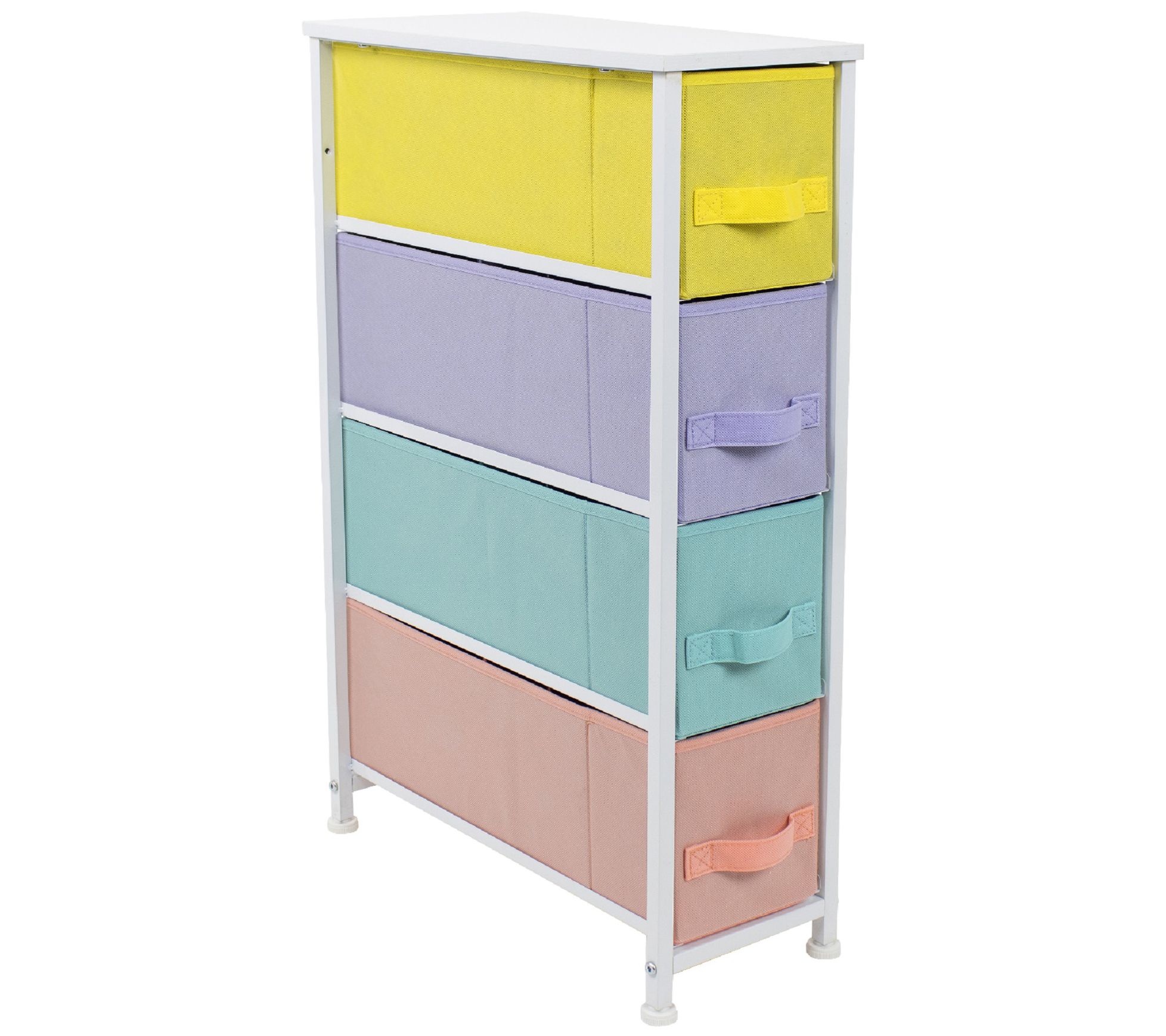 Sorbus 4 Drawers Chest Dresser -Narrow- Pastel
