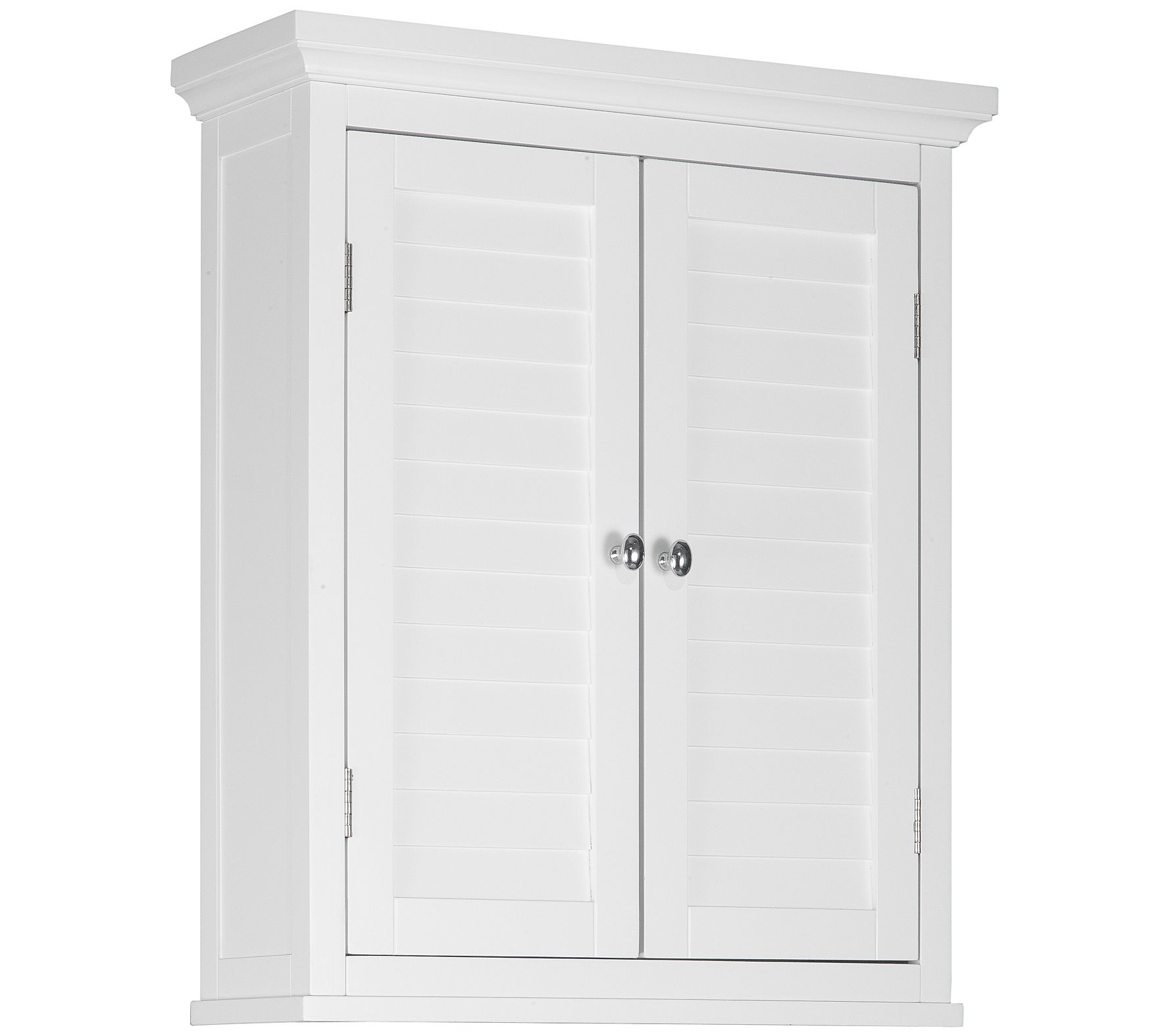 Elegant Home Fashions Delaney 1-Door Linen Cabinet, White