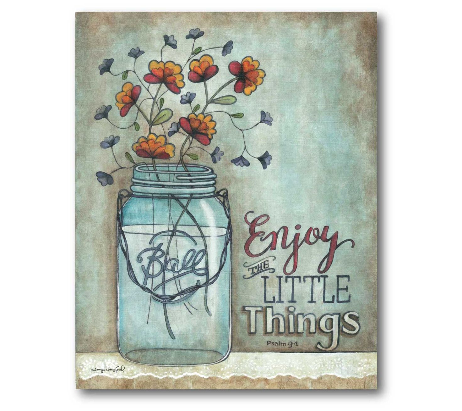 Courtside Market "Enjoy the Little Things" Canvas Wall Art