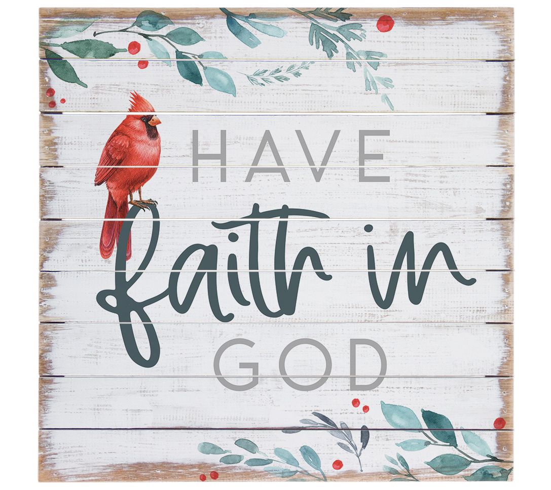 Sincere Surroundings 14" Faith In God Perfect P allet