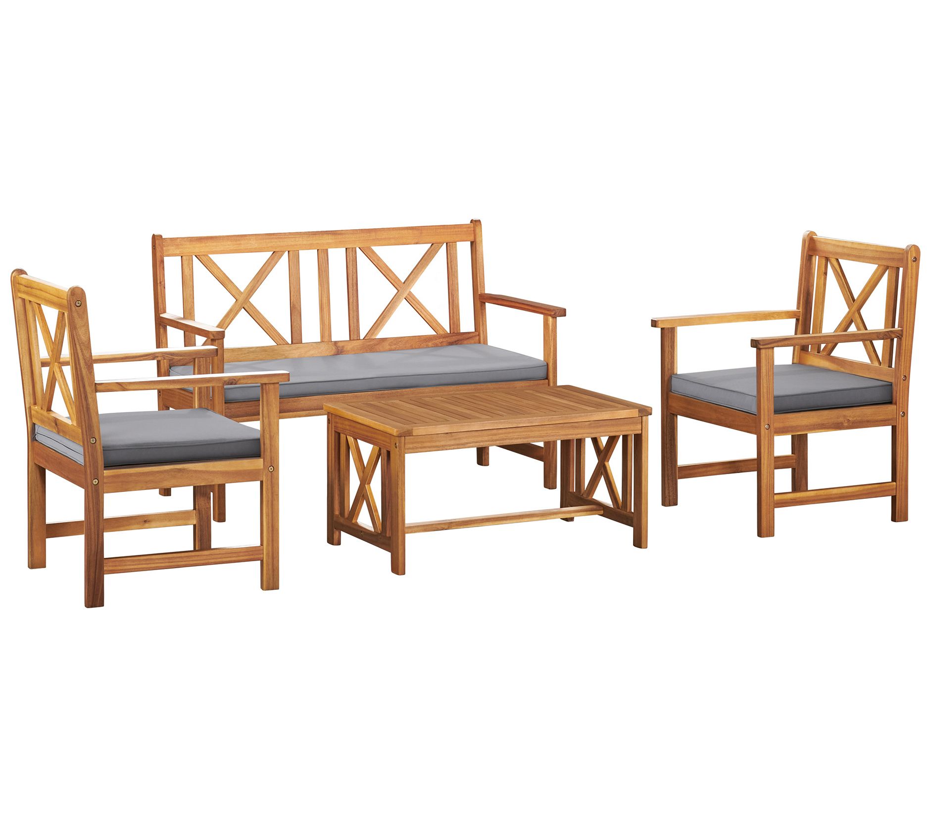 Alaterre Furniture Manchester Acacia Wood 4-Piece Set