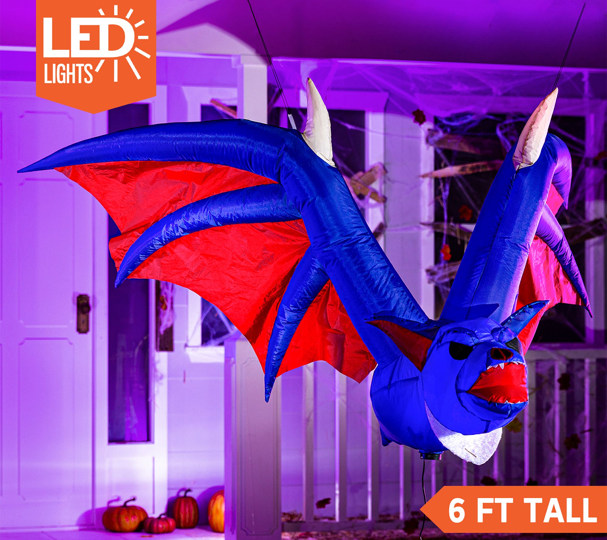 Joiedomi 4 ft Hanging Giant Bat Inflatable Decoration - QVC.com