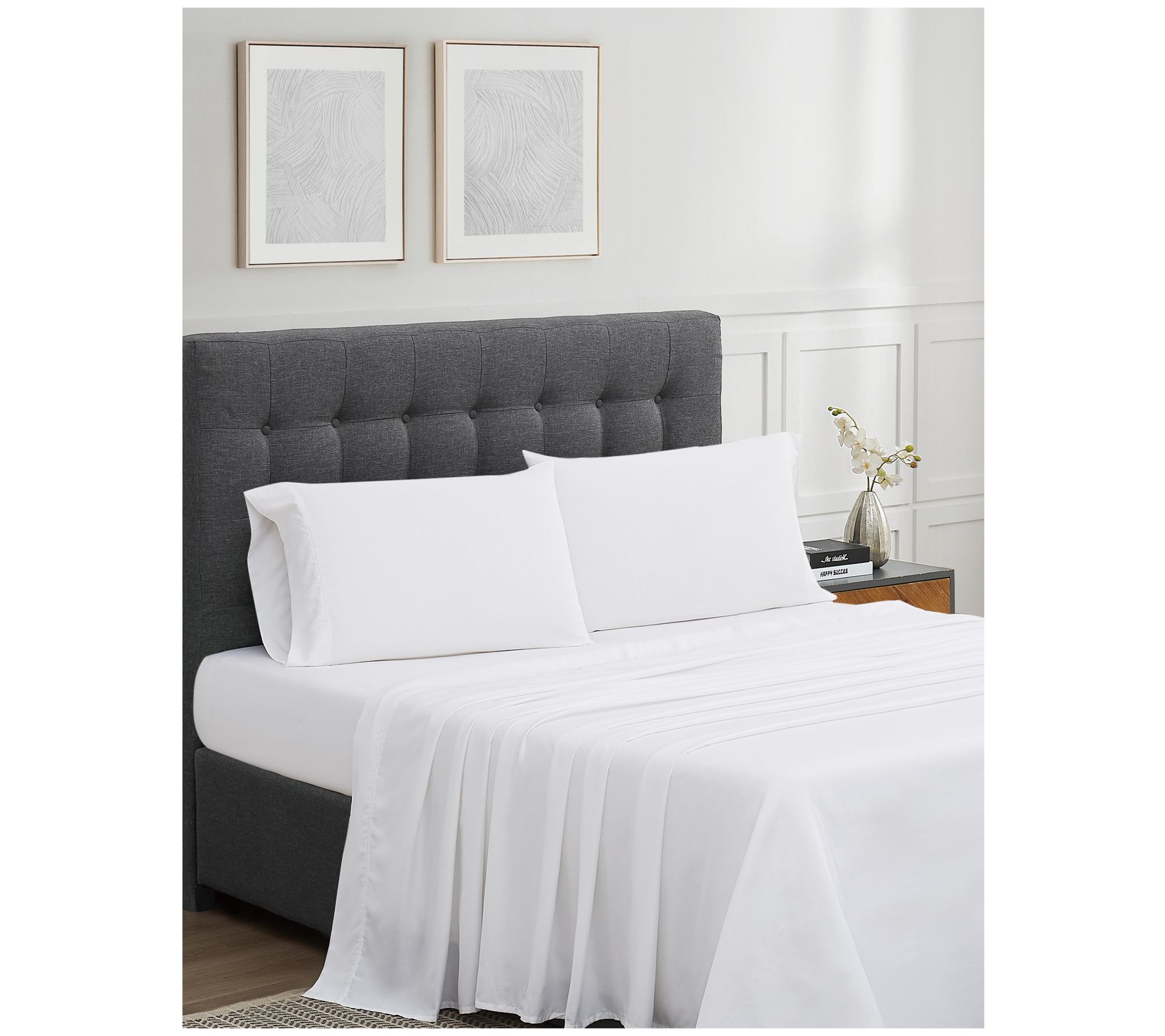 Badgley Mischka 300TC Tencel King Pillowcase Pair
