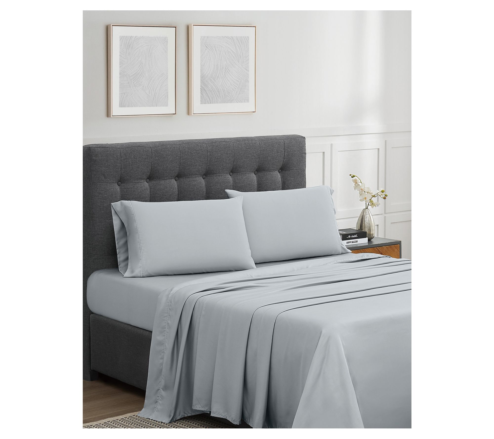 Badgley Mischka 300TC Tencel King Pillowcase Pair