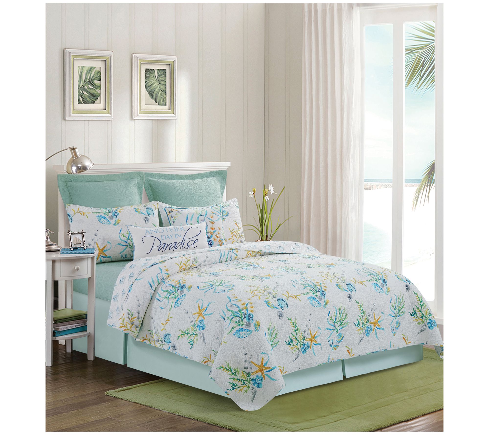 Marlowe Sound Full/Queen Quilt Set by Valerie - QVC.com