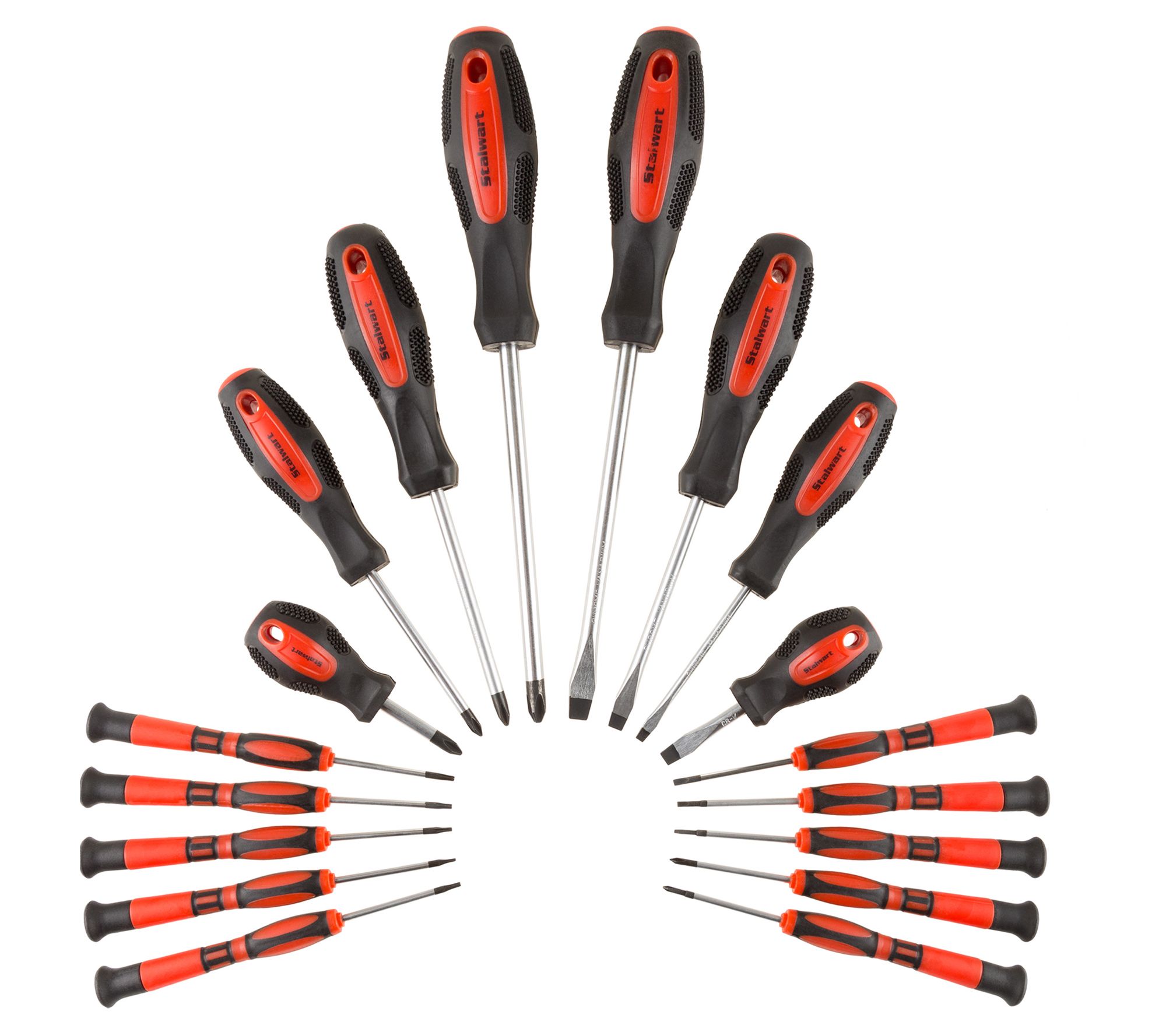 Stalwart 18-Piece Screwdriver Set with Wall Mou nt