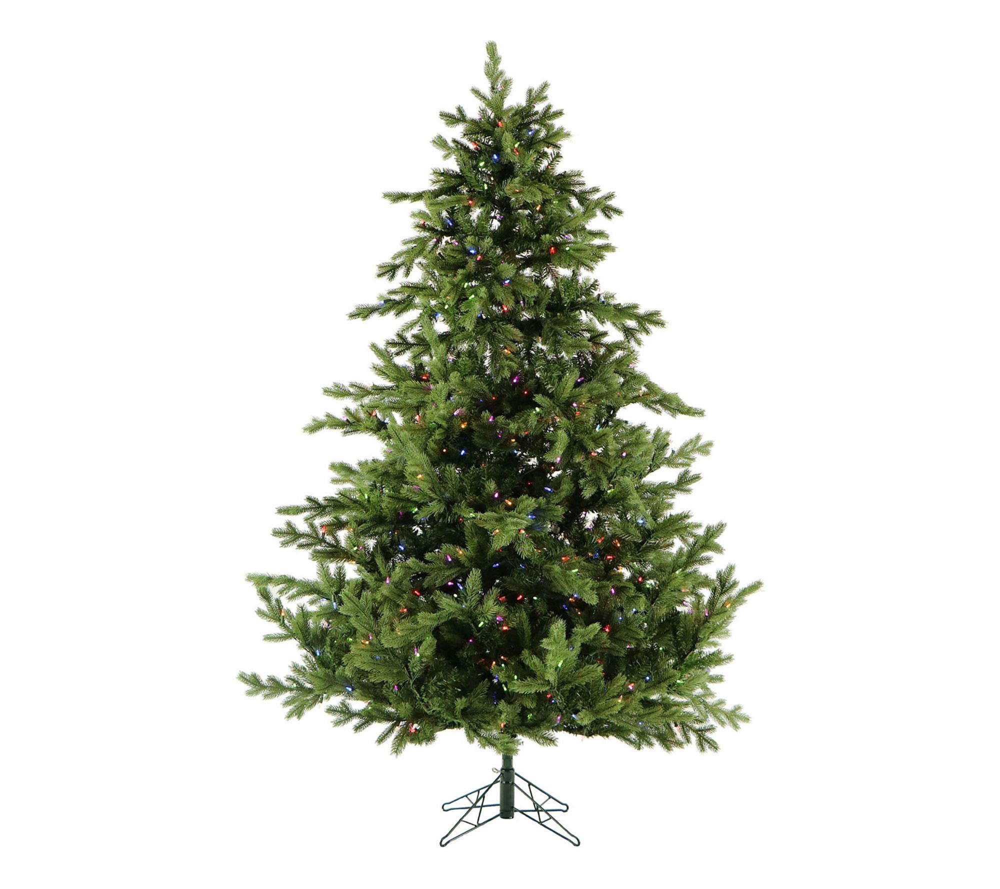 Christmas Time 6.5-Ft. Virginia Fir Christmas Tree with Multi-