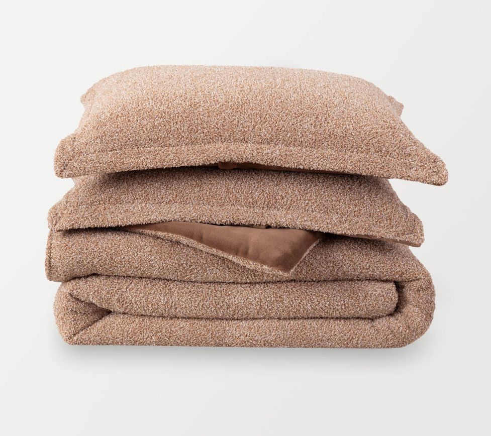 Berkshire Blanket Heathered Retro Plush Comforter Set - King